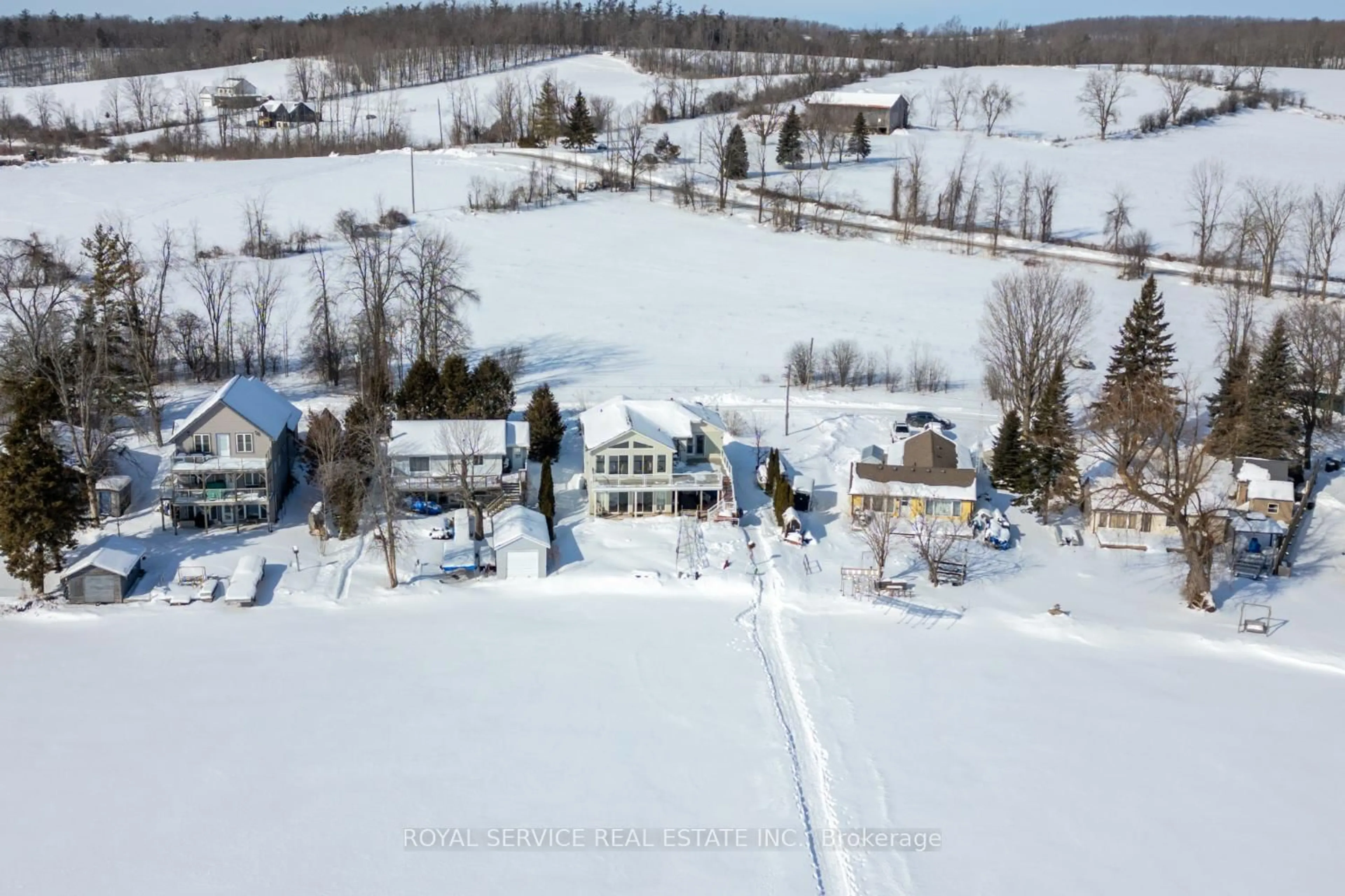 A pic from outside/outdoor area/front of a property/back of a property/a pic from drone, street for 595 Foley Rd, Otonabee-South Monaghan Ontario K0L 2G0