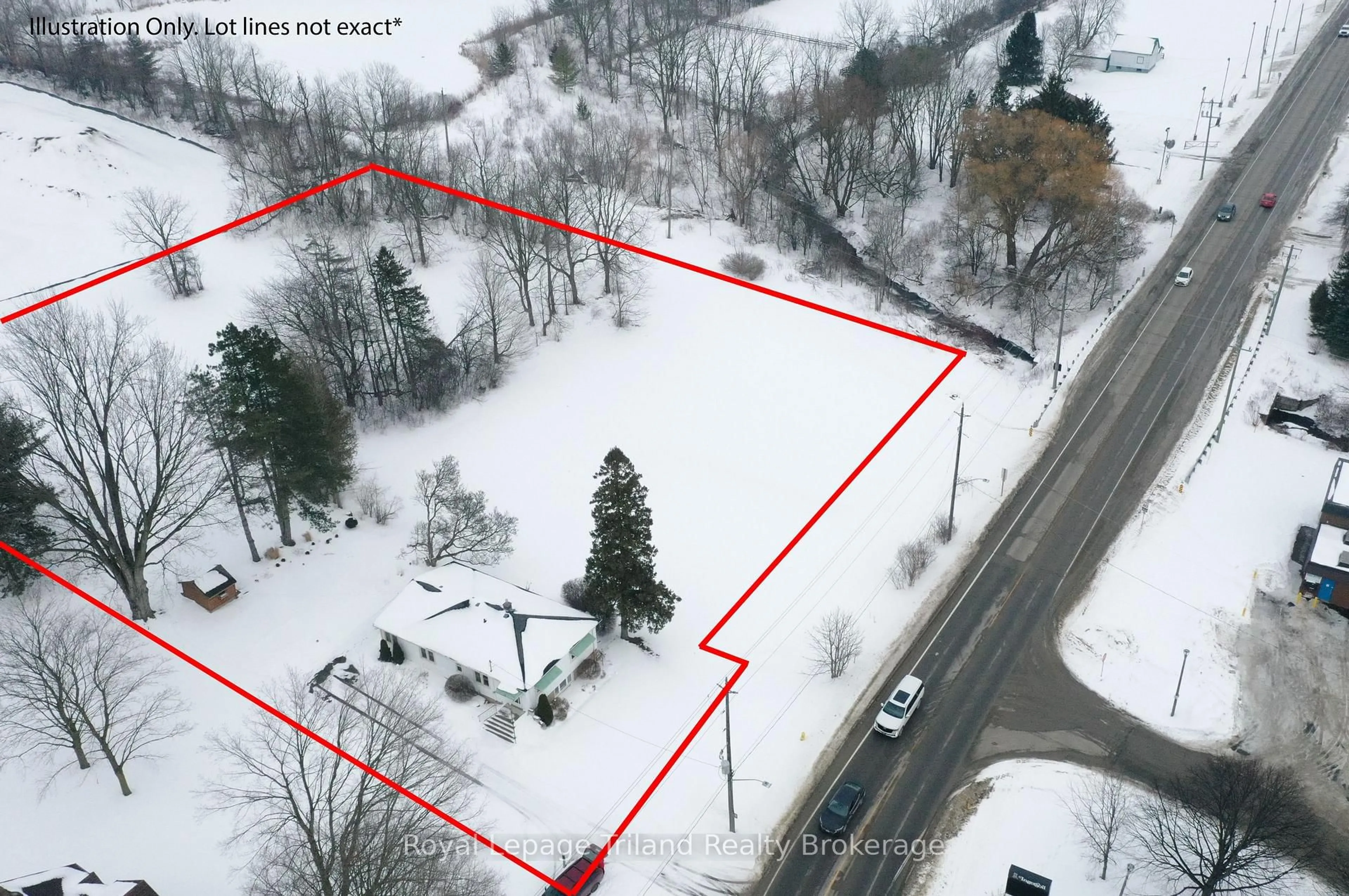 A pic from outside/outdoor area/front of a property/back of a property/a pic from drone, street for 291 Harris St, Ingersoll Ontario N5C 1Y5