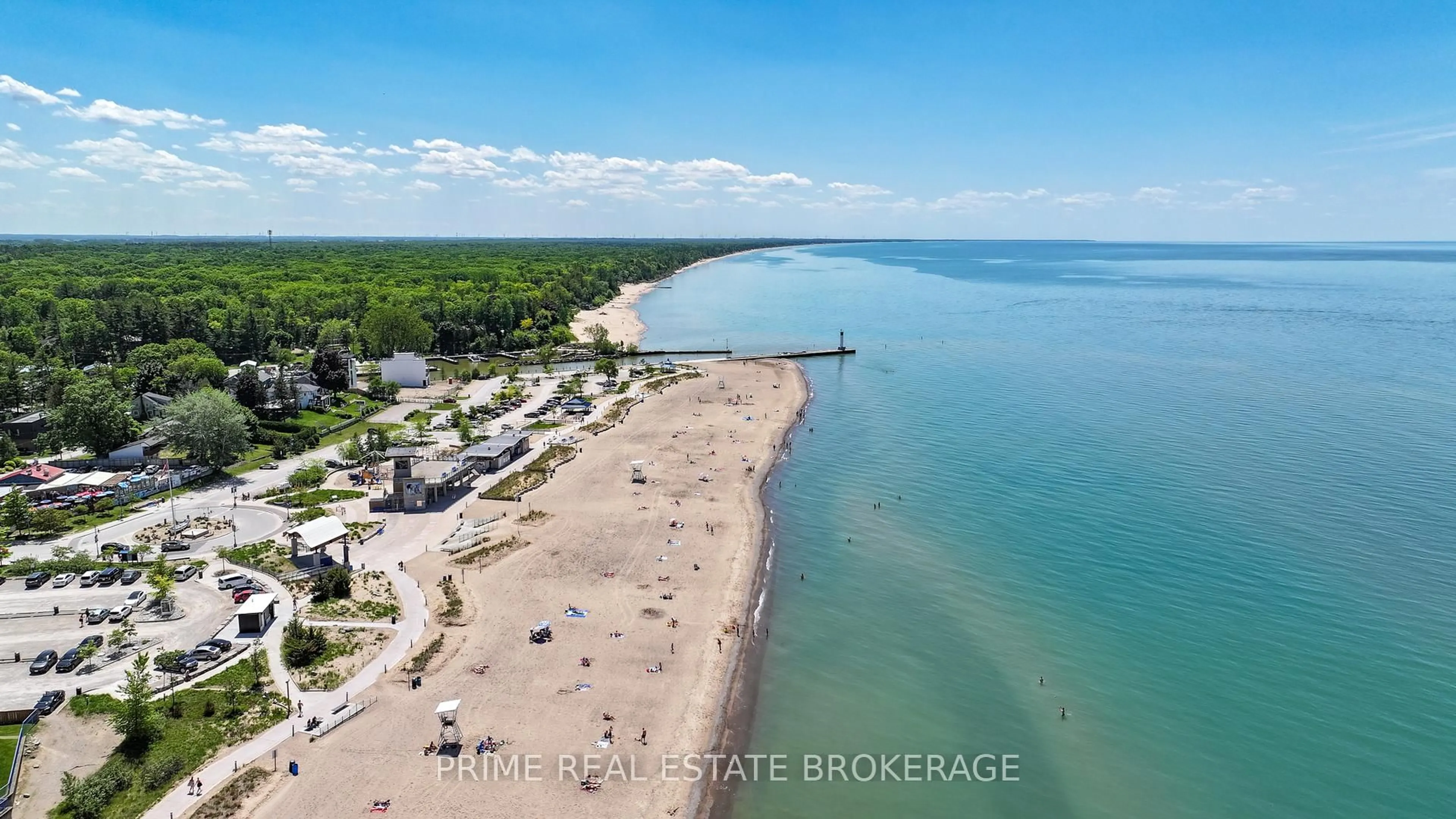 A pic from outside/outdoor area/front of a property/back of a property/a pic from drone, water/lake/river/ocean view for 10224 LAKEVIEW Ave, Lambton Shores Ontario N0M 1T0