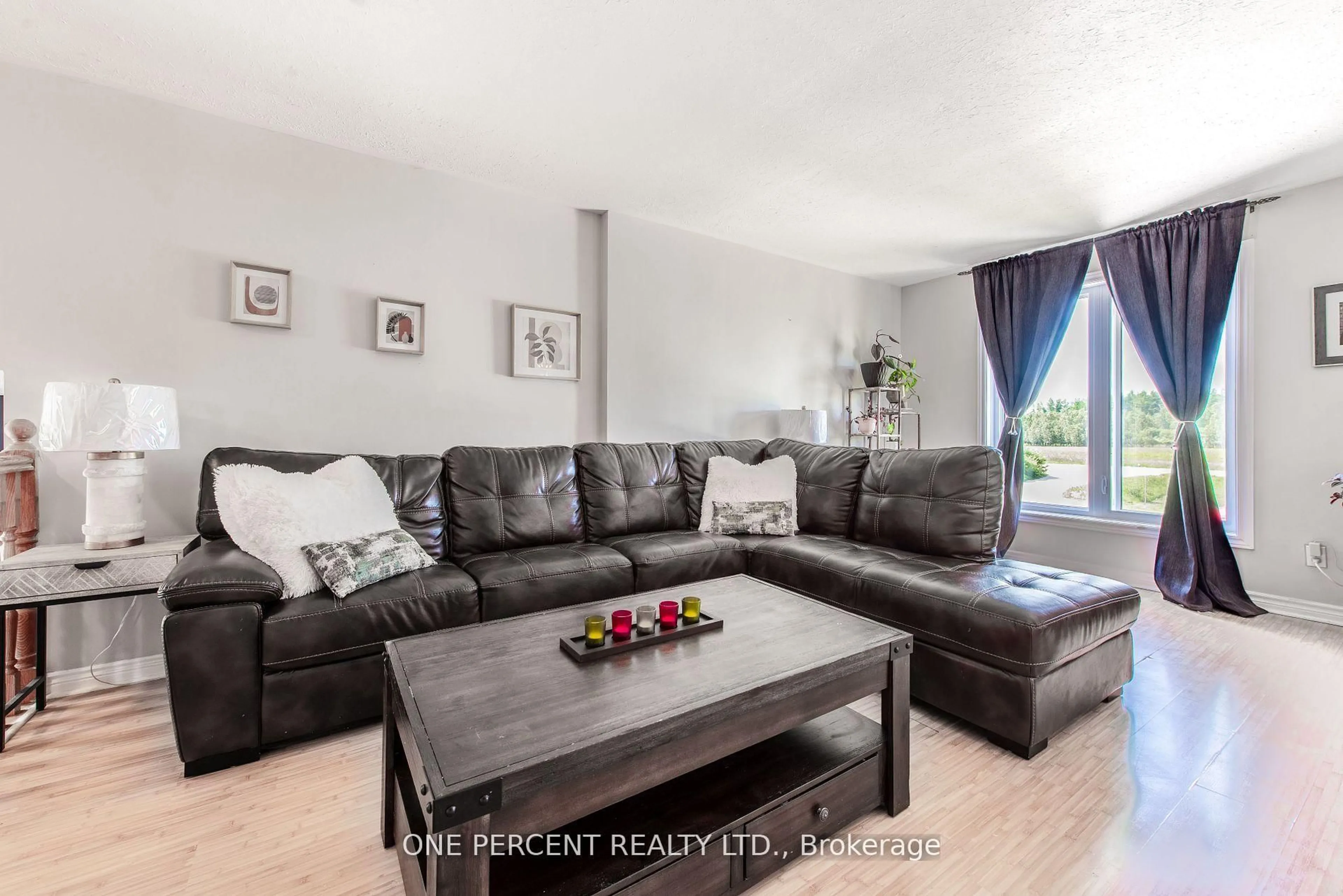 Living room with furniture, wood/laminate floor for 752809 Southgate 75 Sdrd, Southgate Ontario N0C 1L0