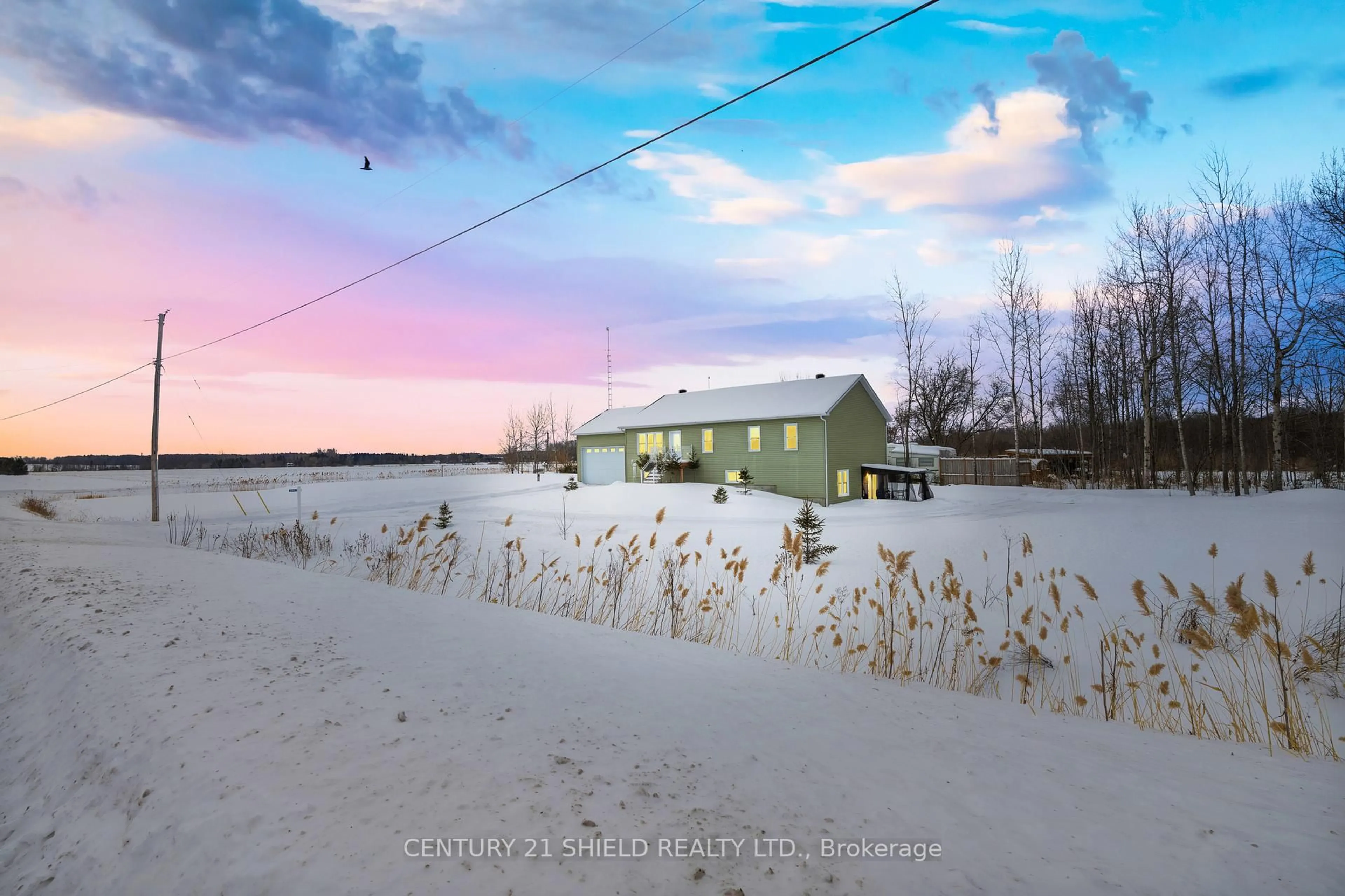 A pic from outside/outdoor area/front of a property/back of a property/a pic from drone, water/lake/river/ocean view for 21992 Beauchamp Dr, South Glengarry Ontario K0C 1Z0