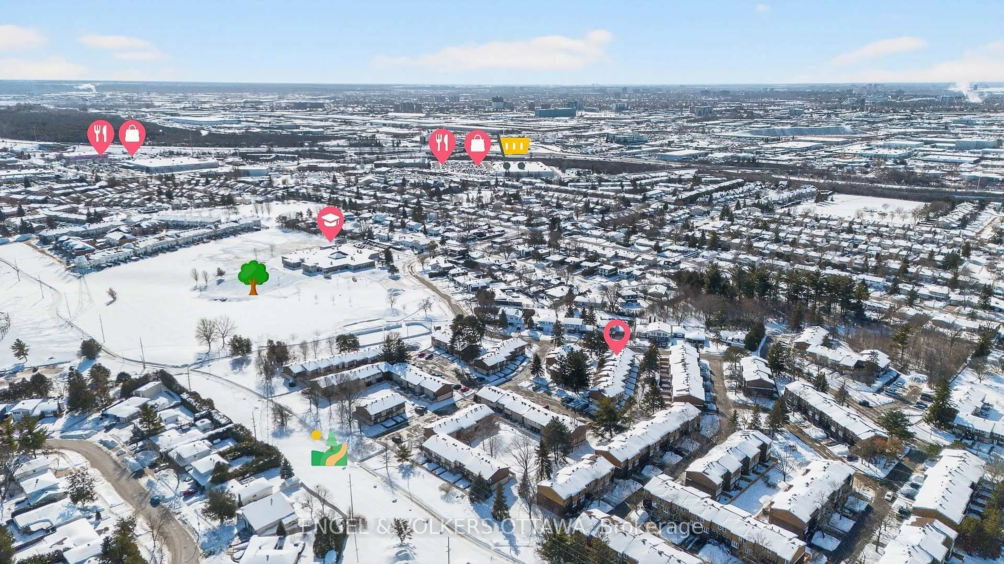 A pic from outside/outdoor area/front of a property/back of a property/a pic from drone, street for 1449 Ridgebrook Dr #124, Ottawa Ontario K1B 4T1