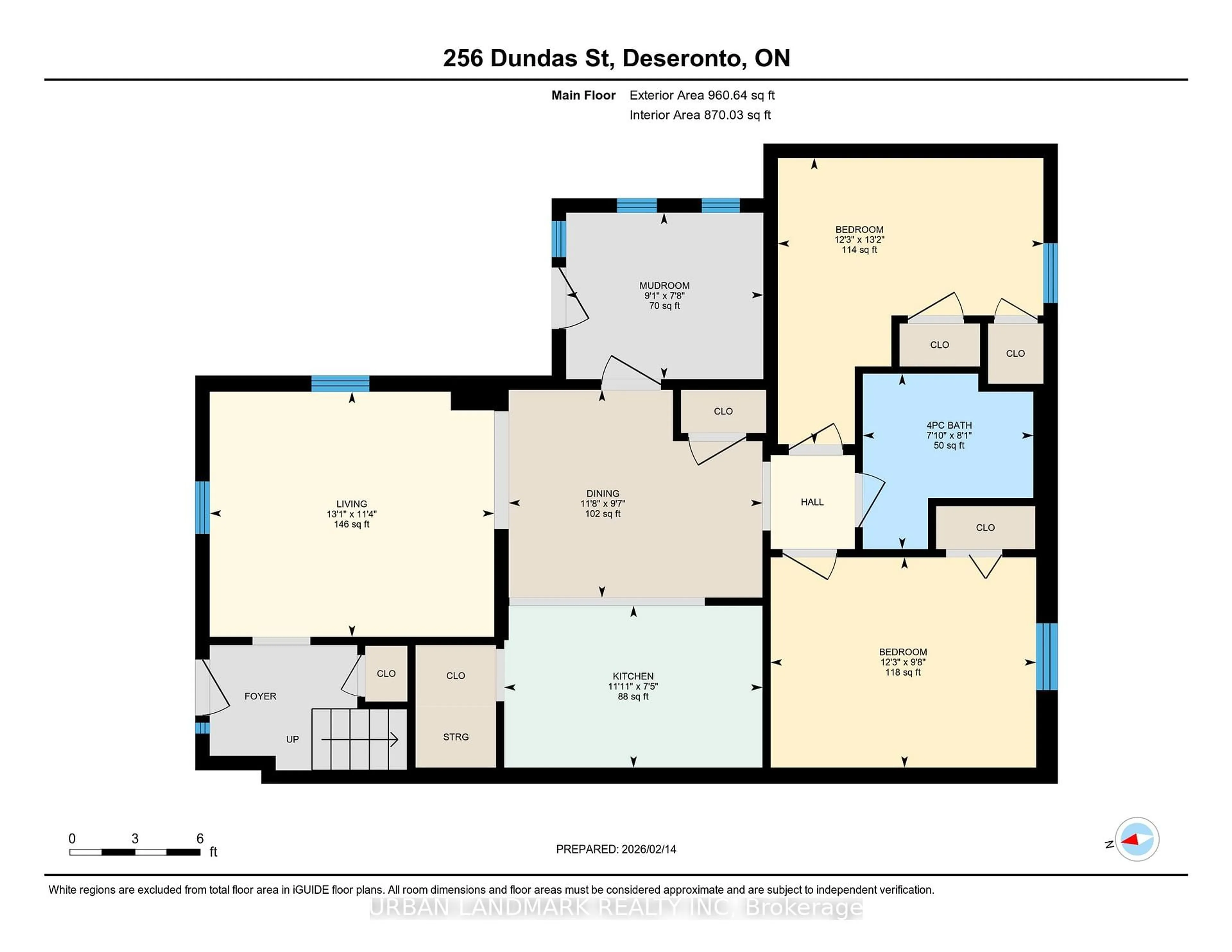 Floor plan for 256 Dundas St, Deseronto Ontario K0K 1X0