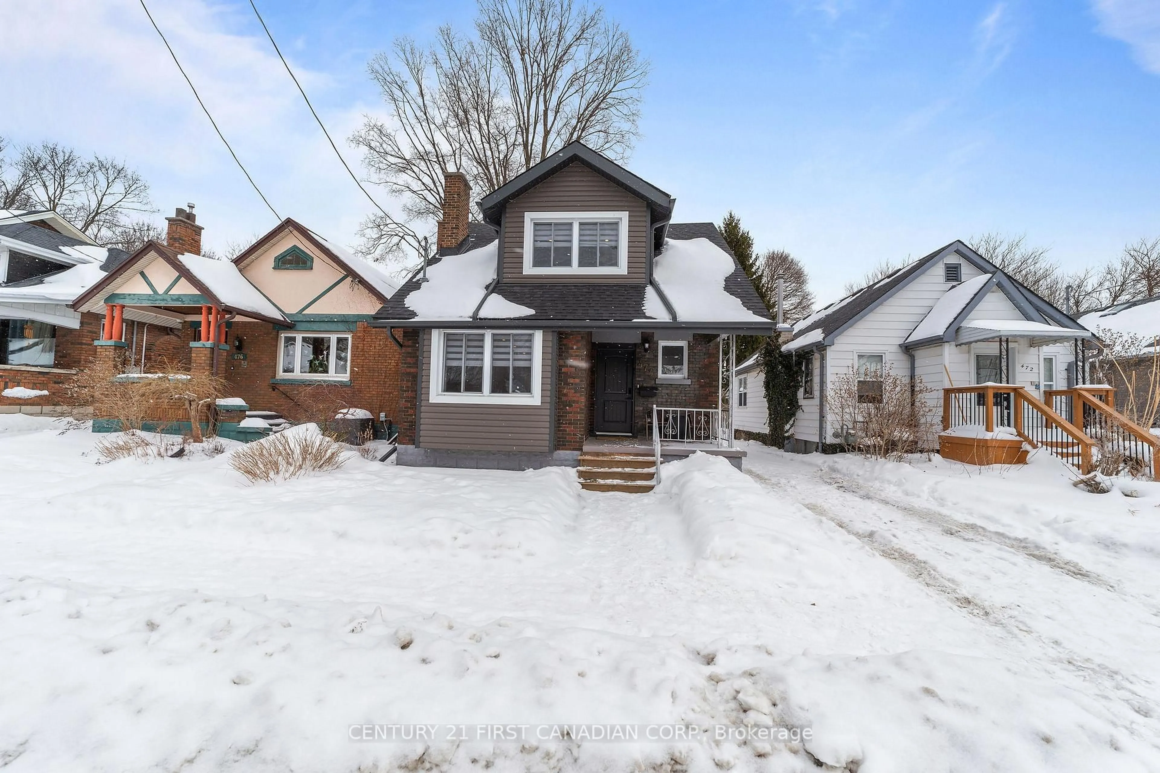 Home with brick exterior material, street for 474 Woodman Ave, London East Ontario N5W 3Z9