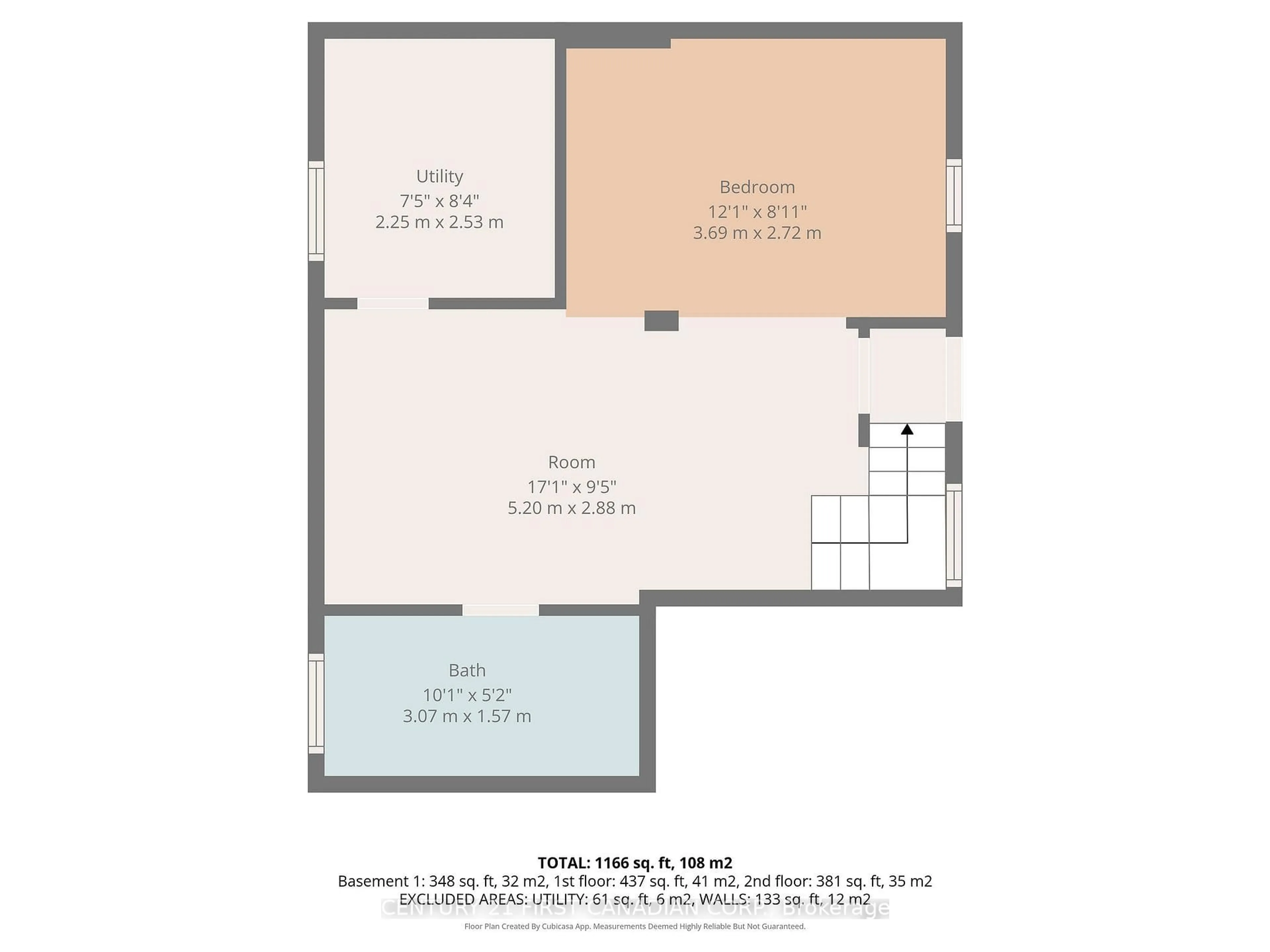 Floor plan for 474 Woodman Ave, London East Ontario N5W 3Z9
