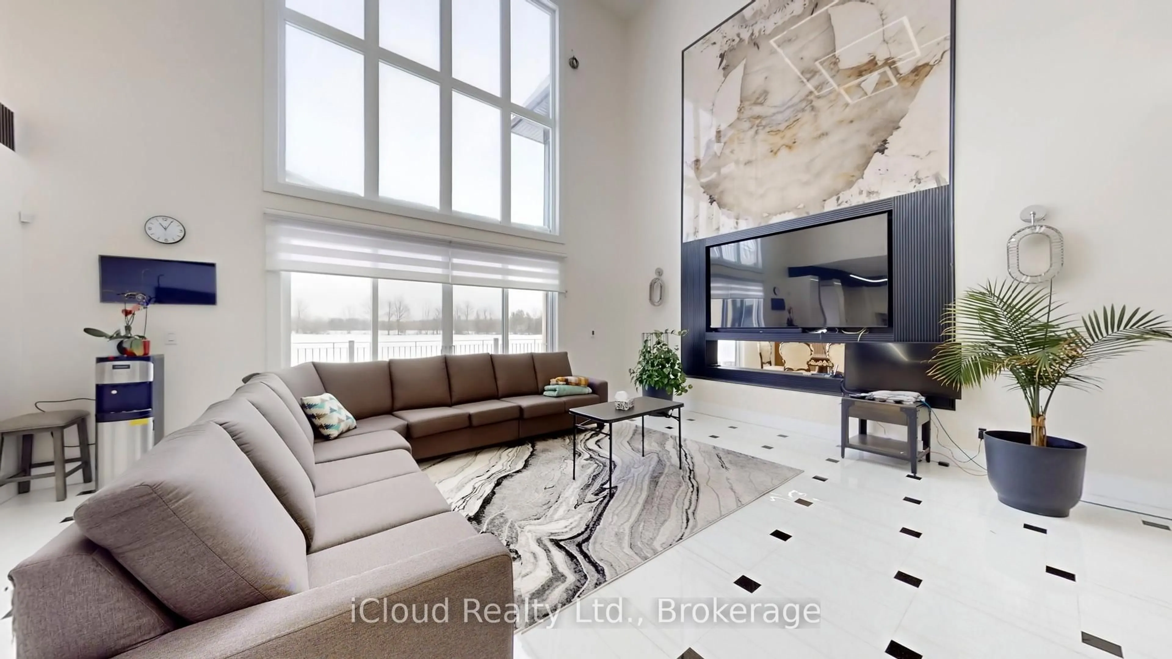 Living room with furniture, ceramic/tile floor for 674525 Hurontario St, Mono Ontario L9W 5S1