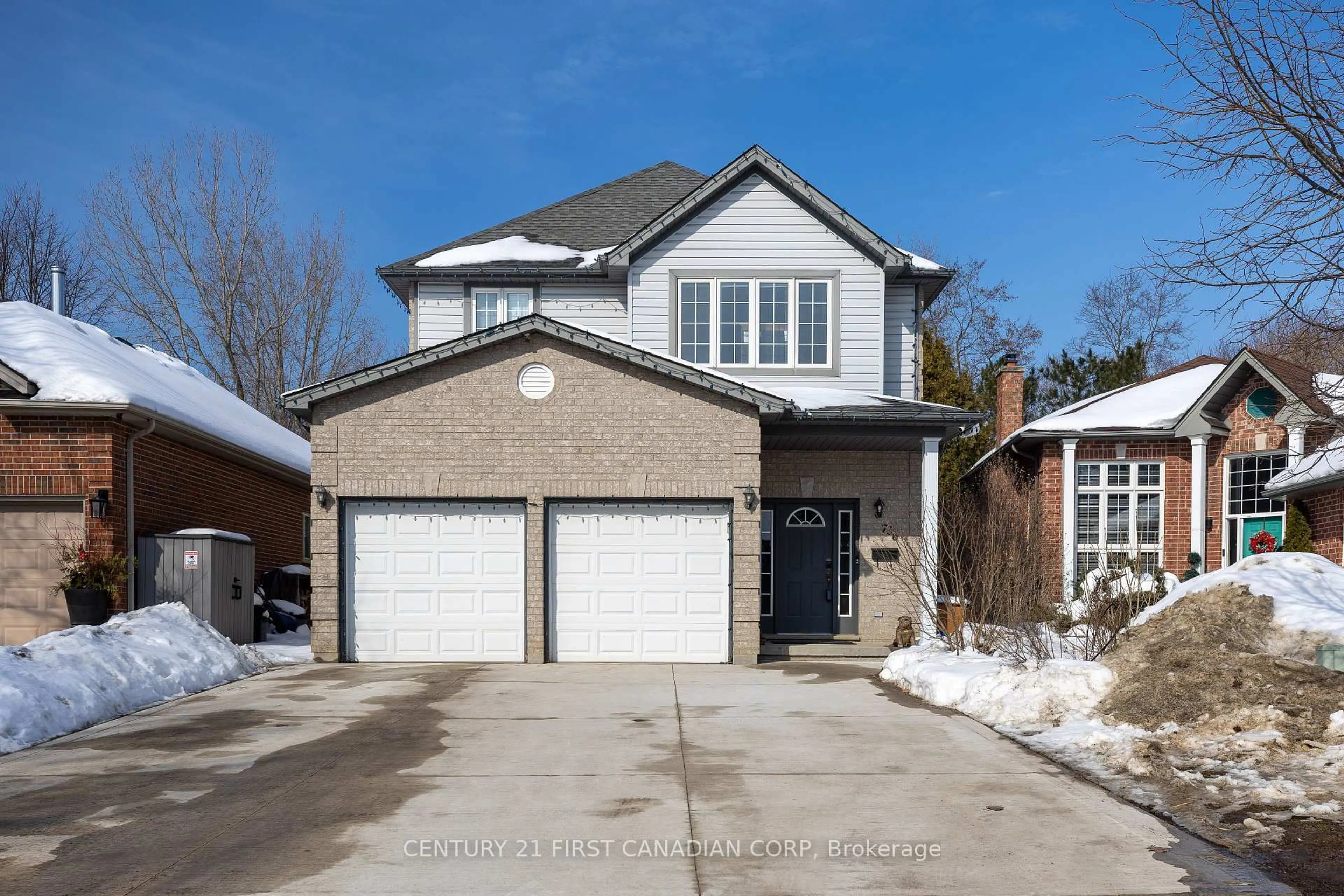 Home with brick exterior material, street for 736 Thornwood Dr, London North Ontario N6H 5J6
