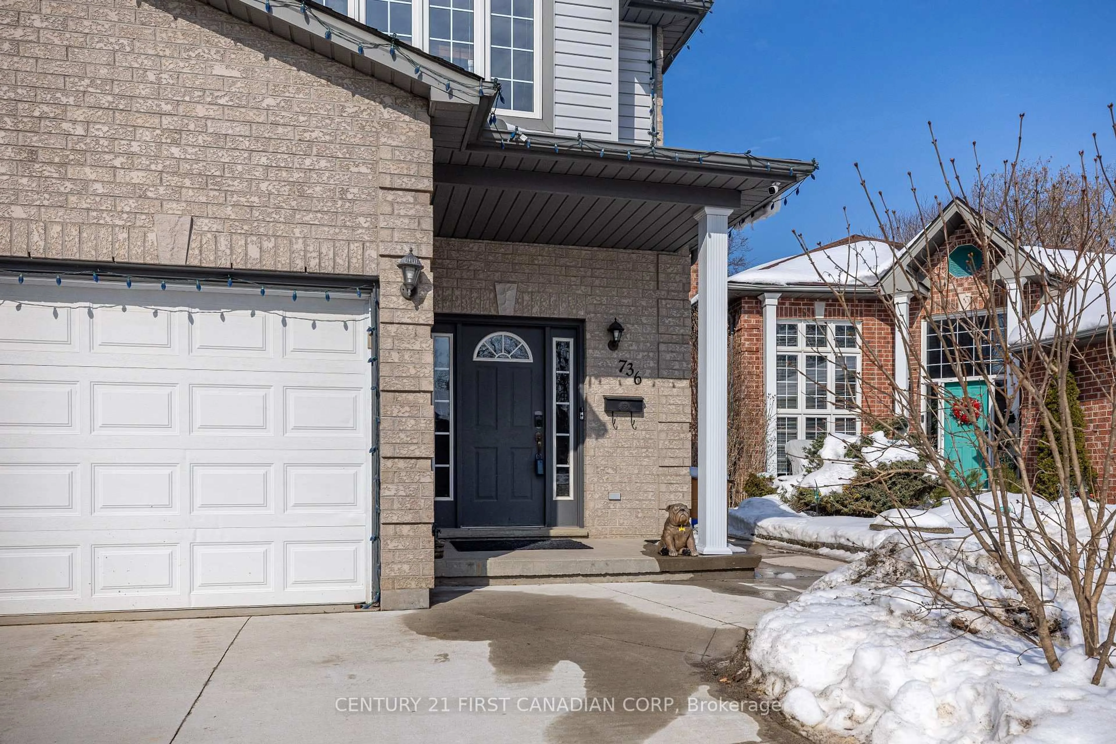 Home with brick exterior material, street for 736 Thornwood Dr, London North Ontario N6H 5J6