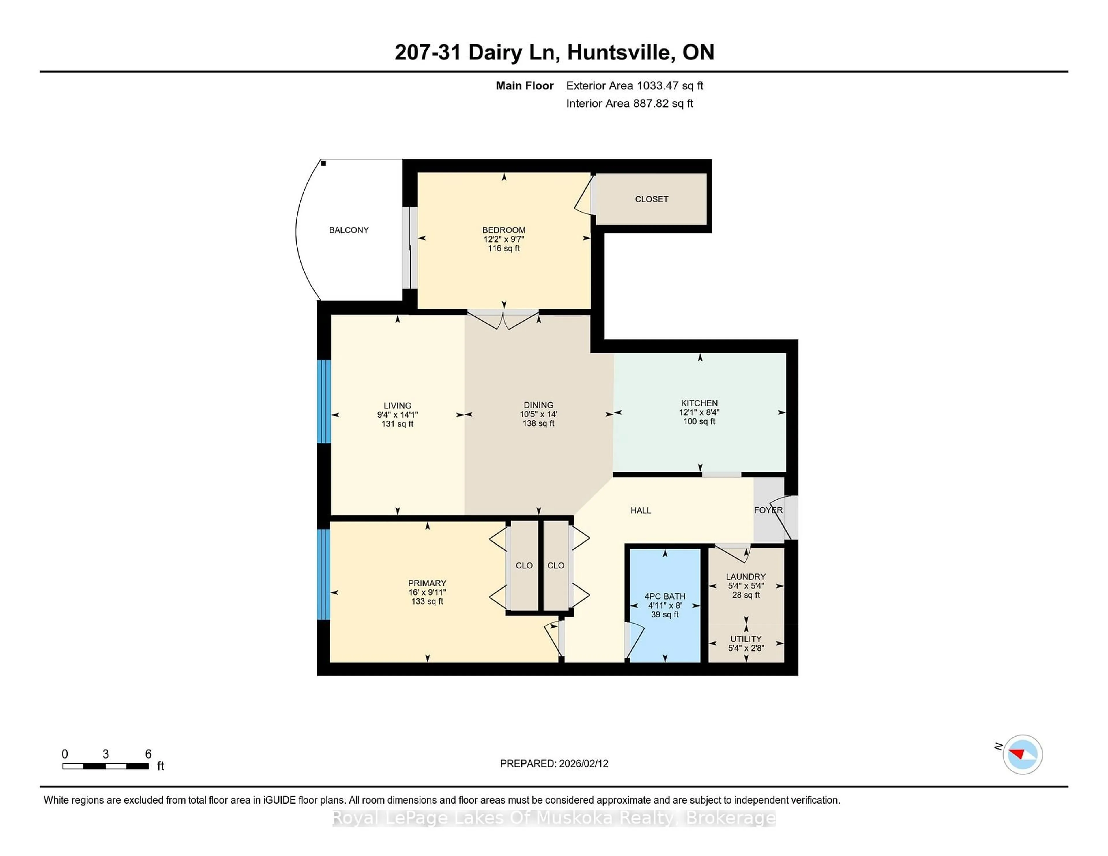 Floor plan for 31 Dairy Lane #207, Huntsville Ontario P1H 2L7