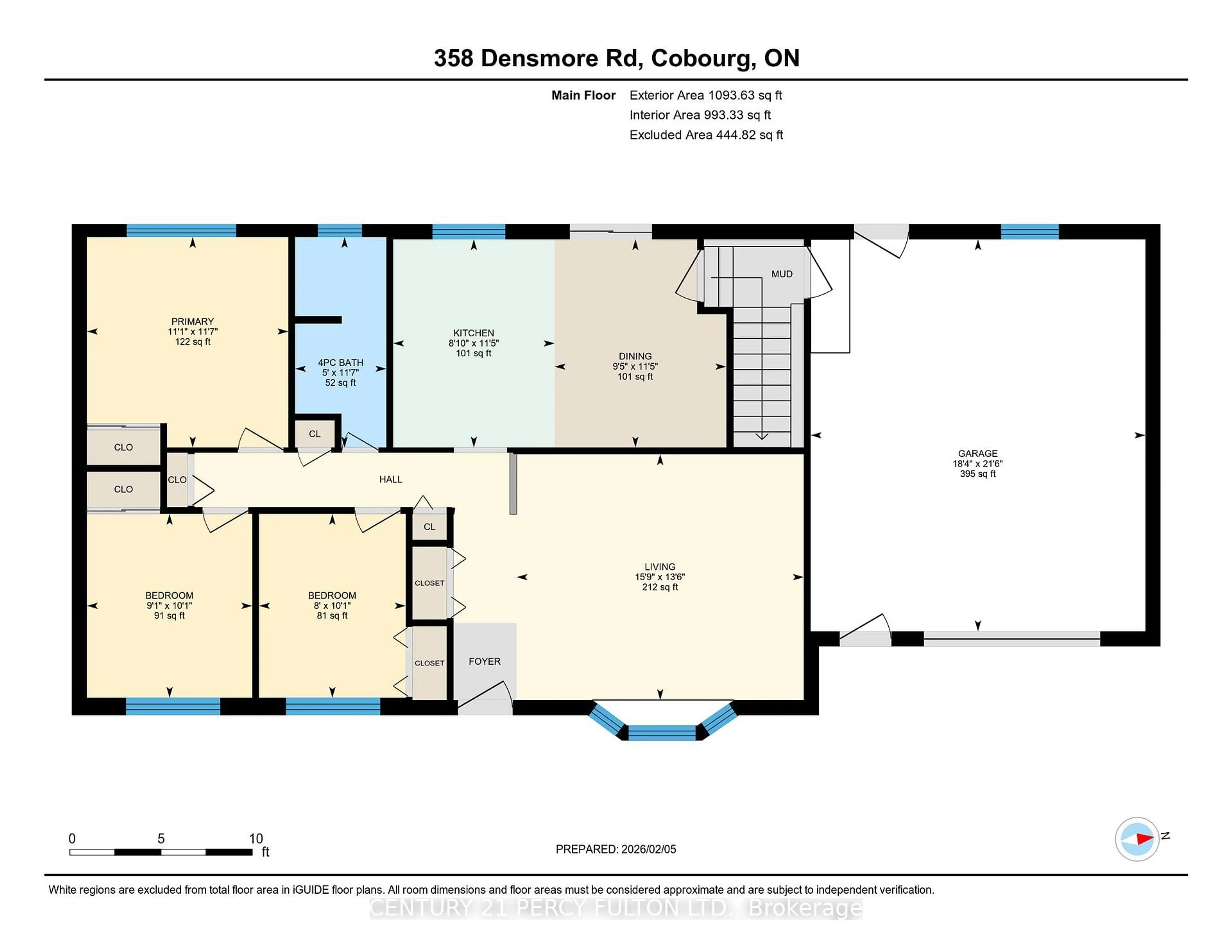 Floor plan for 358 Densmore Rd, Cobourg Ontario K9A 4J9