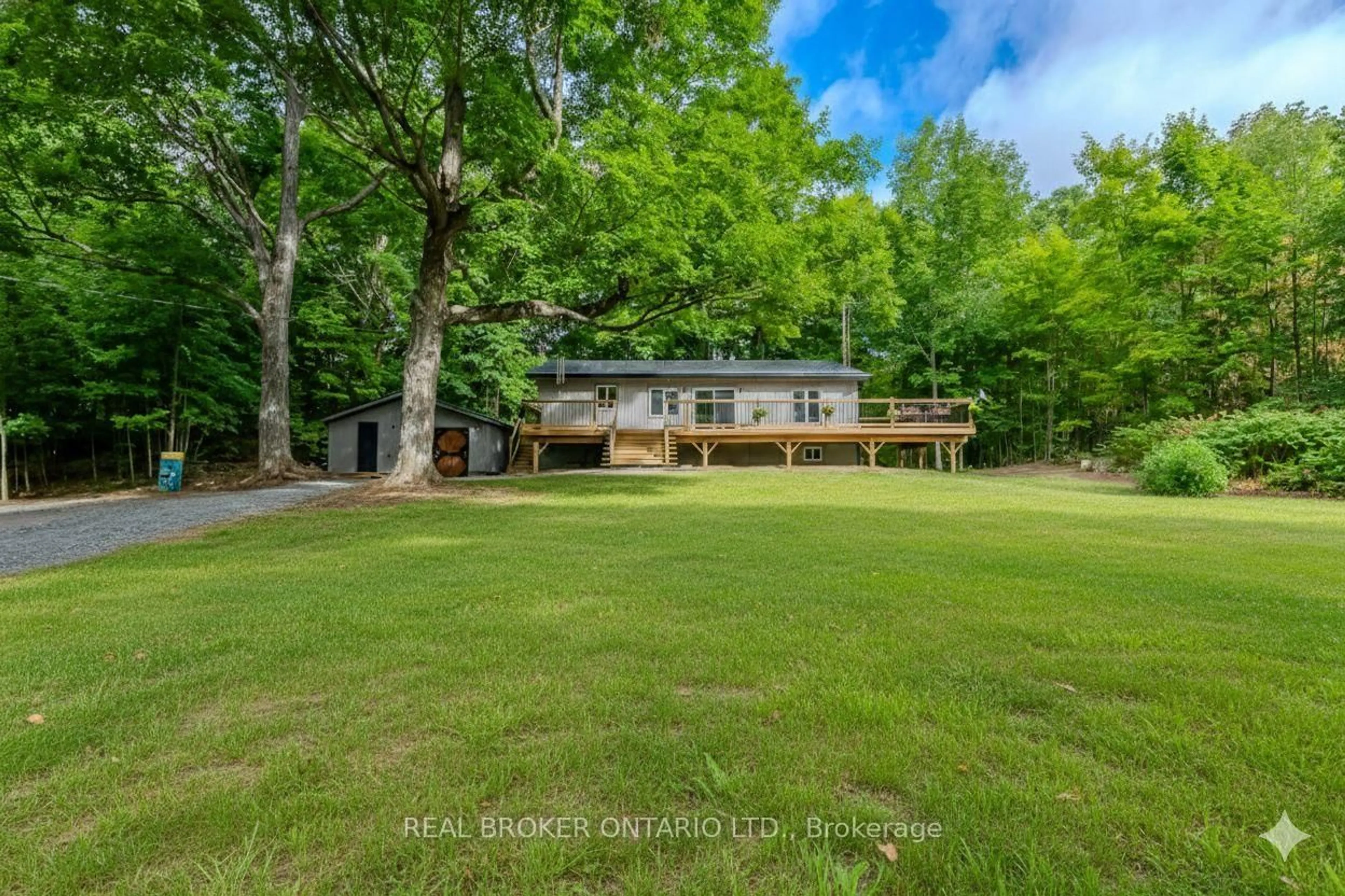 A pic from outside/outdoor area/front of a property/back of a property/a pic from drone, water/lake/river/ocean view for 6187 Arden Rd, Arden Ontario K0H 1B0