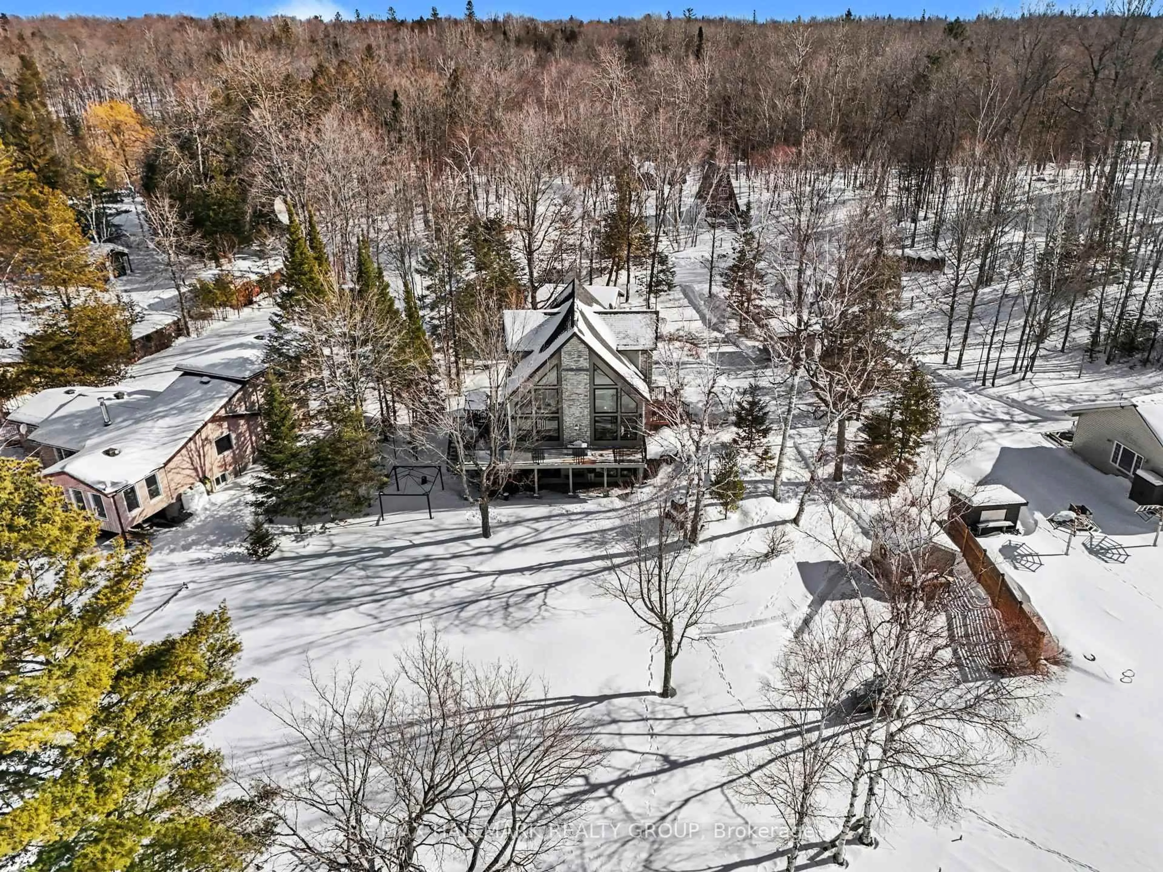 A pic from outside/outdoor area/front of a property/back of a property/a pic from drone, mountain view for 519 Parsons Lane, Lanark Ontario K0G 1K0