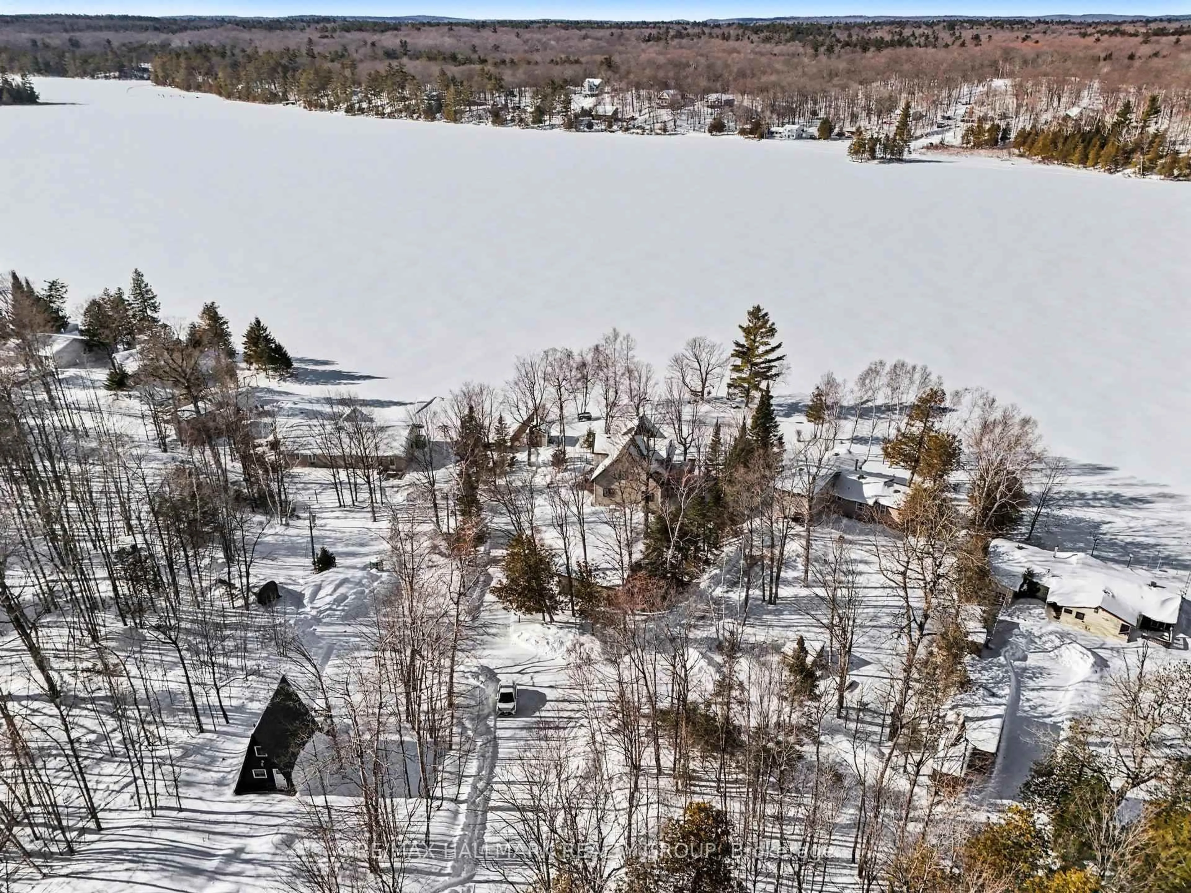 A pic from outside/outdoor area/front of a property/back of a property/a pic from drone, water/lake/river/ocean view for 519 Parsons Lane, Lanark Ontario K0G 1K0