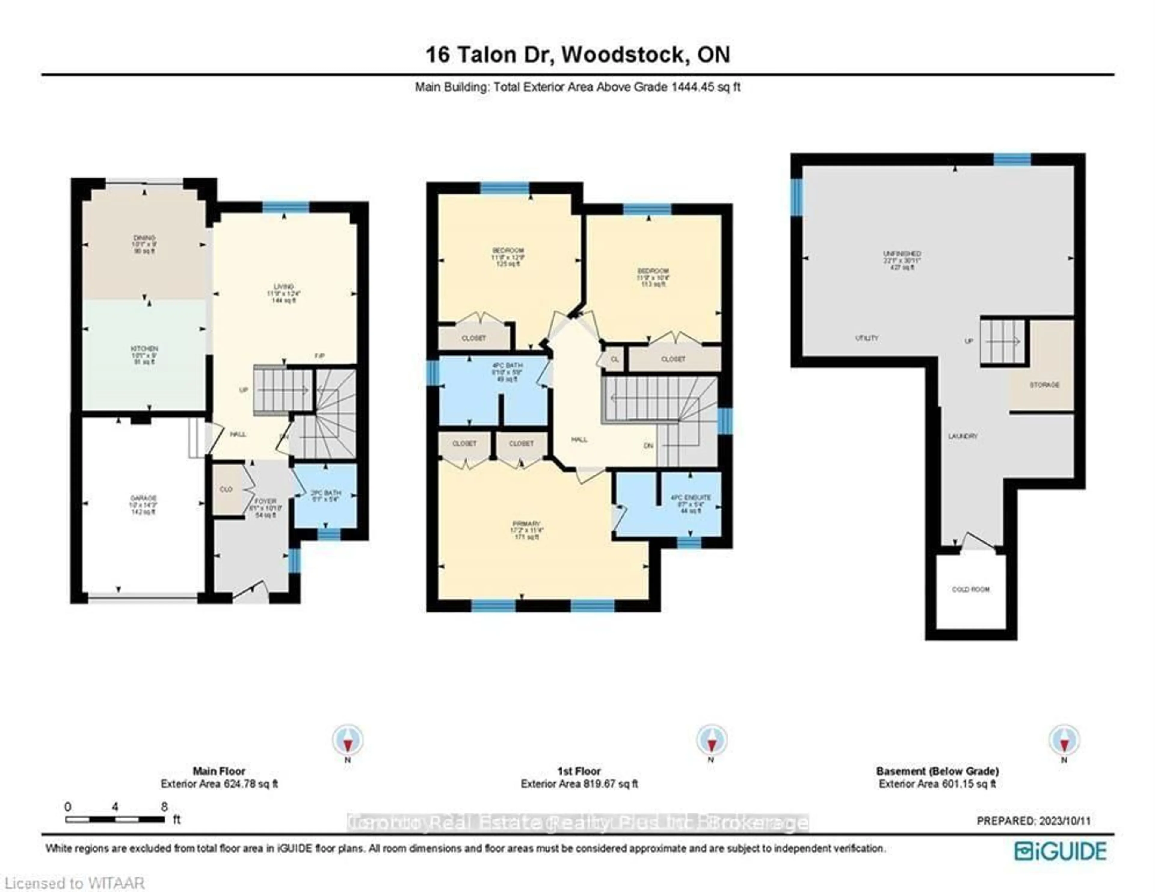 Floor plan for 16 Talon Dr, Woodstock Ontario N4V 0A5