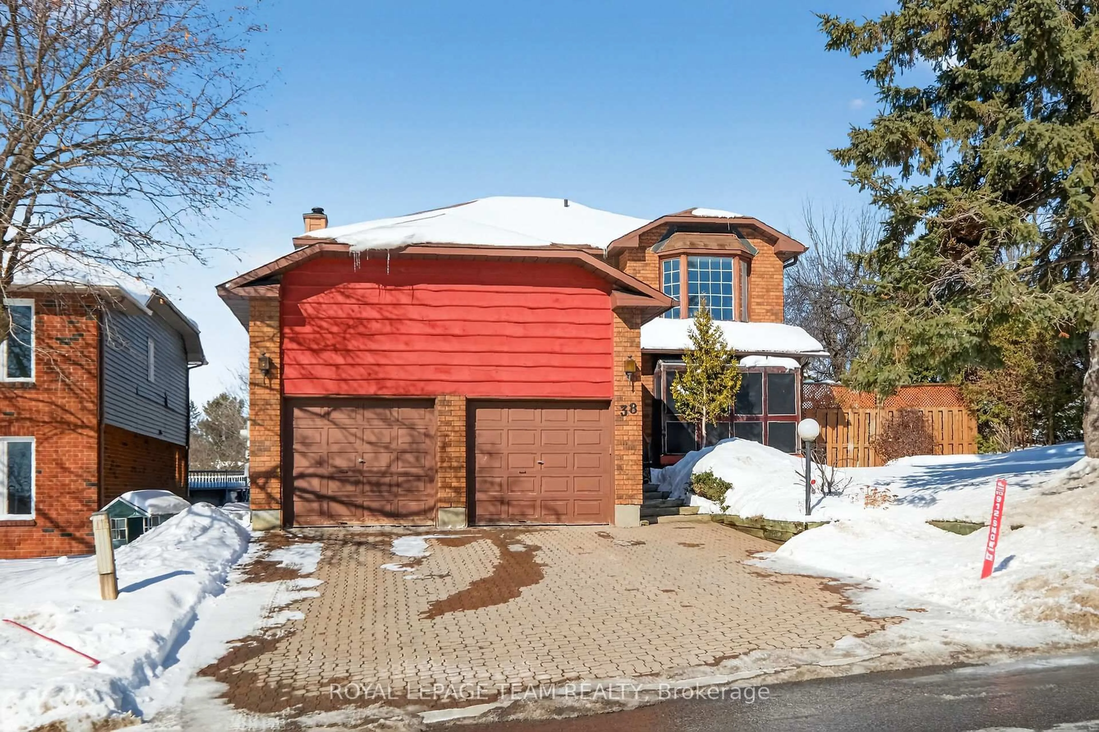 Home with brick exterior material, street for 38 Maple Grove Rd, Kanata Ontario K2L 3K8