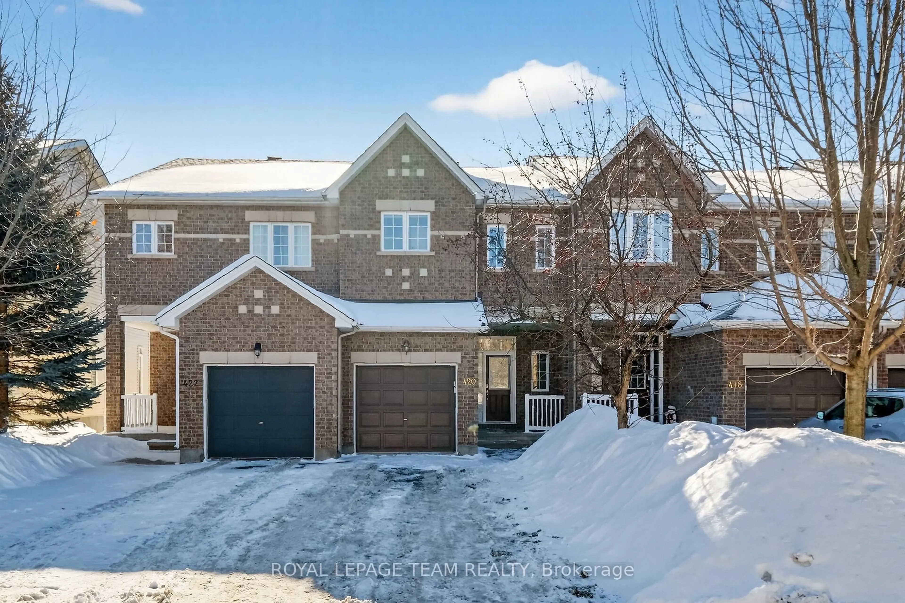 Home with brick exterior material, street for 420 Foxhall Way, Ottawa Ontario K2M 0G1