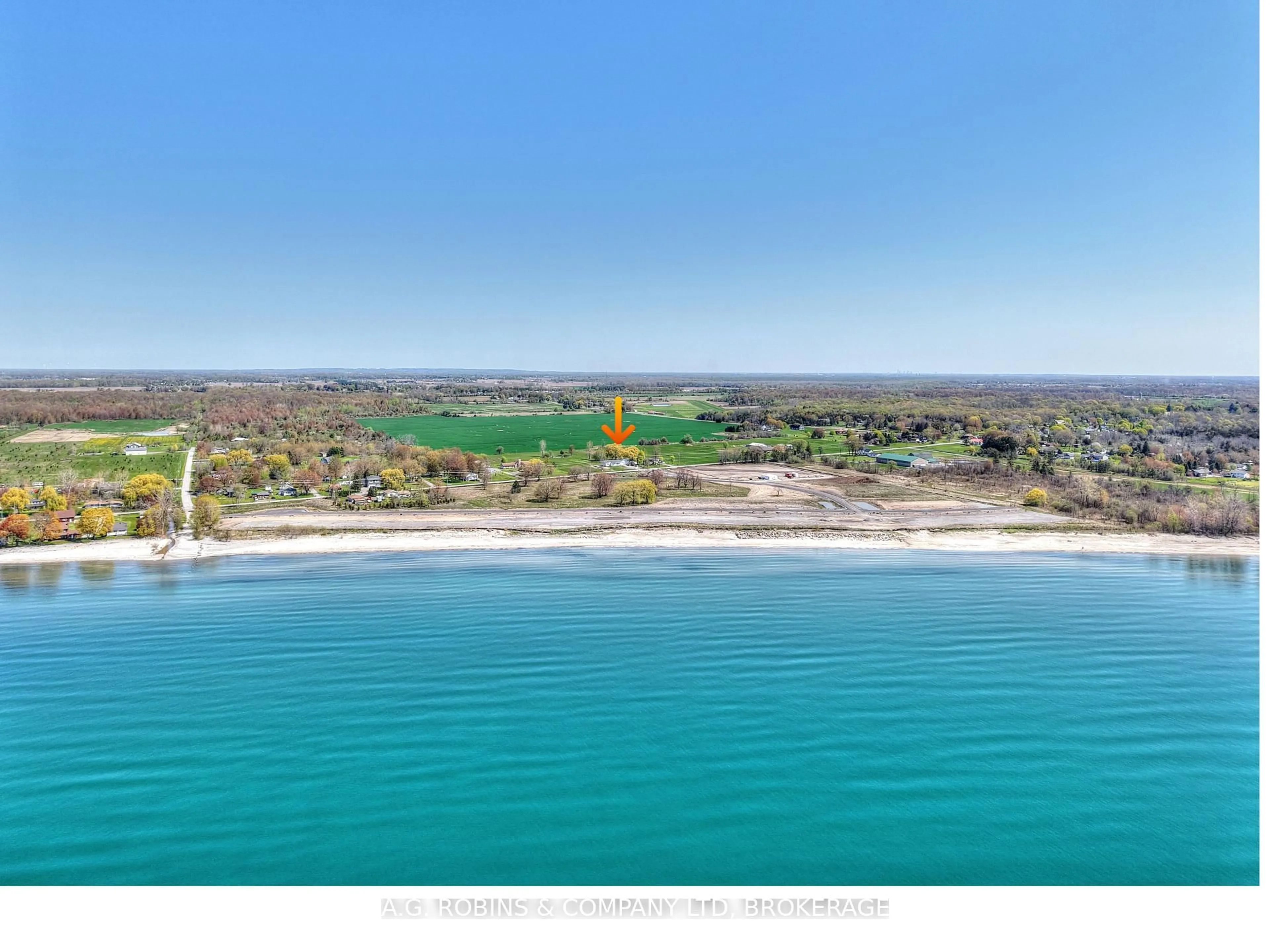 A pic from outside/outdoor area/front of a property/back of a property/a pic from drone, water/lake/river/ocean view for 11716 LAKESHORE Rd, Wainfleet Ontario L0S 1V0