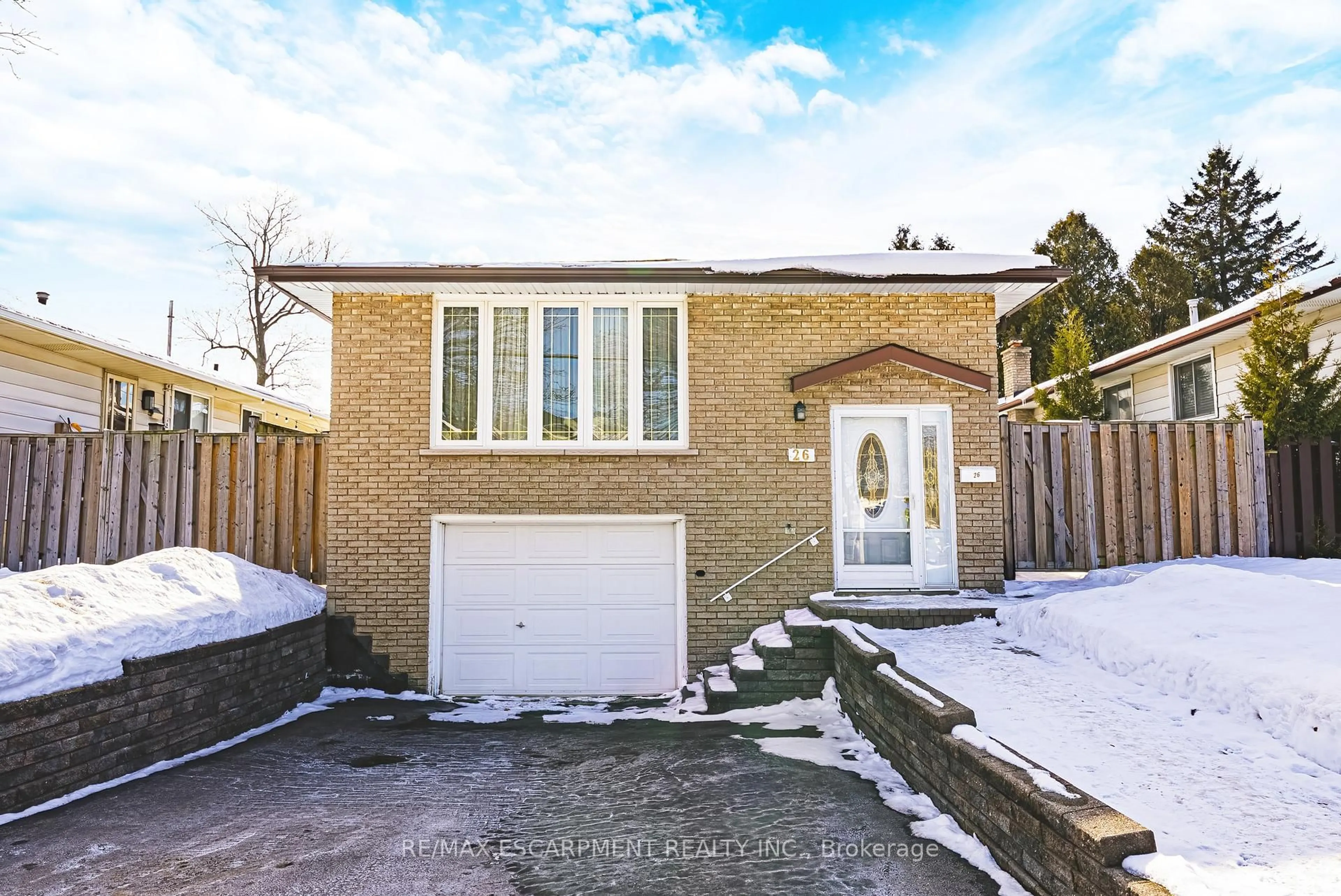 Home with brick exterior material, street for 26 Quaker Cres, Hamilton Ontario L8W 1H5