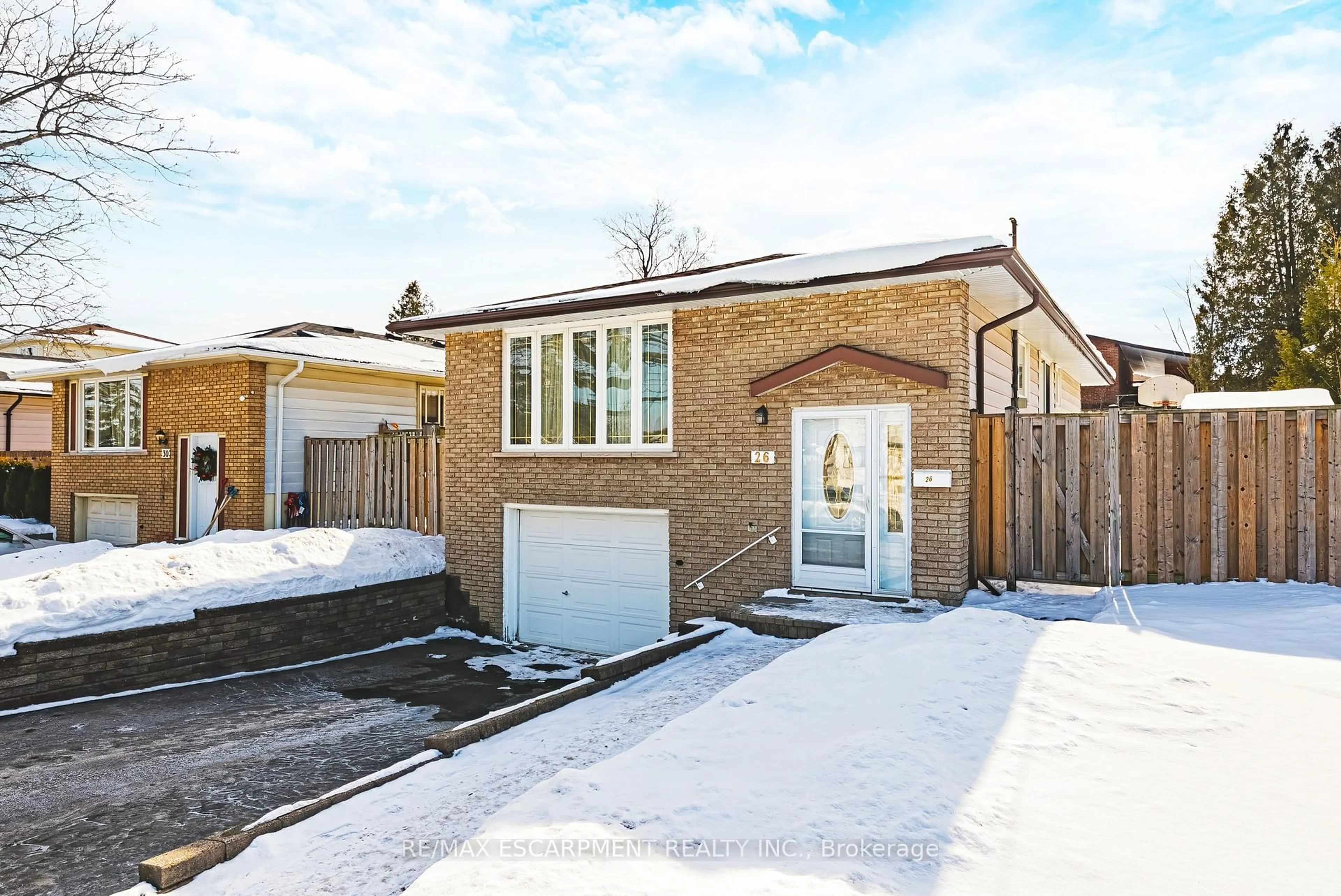 Home with brick exterior material, street for 26 Quaker Cres, Hamilton Ontario L8W 1H5