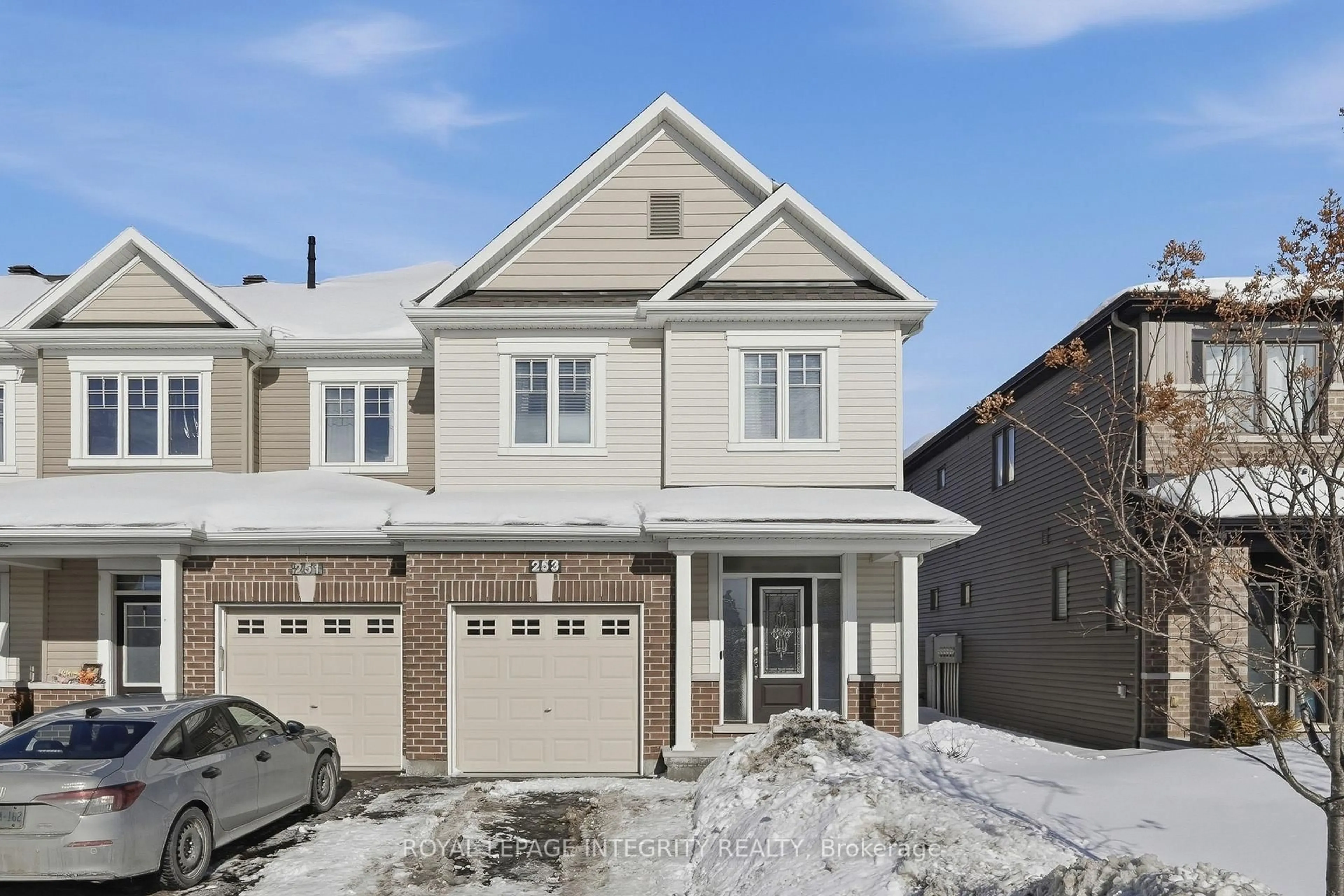 Home with brick exterior material, street for 253 Hepatica Way, Ottawa Ontario K4A 0Z2