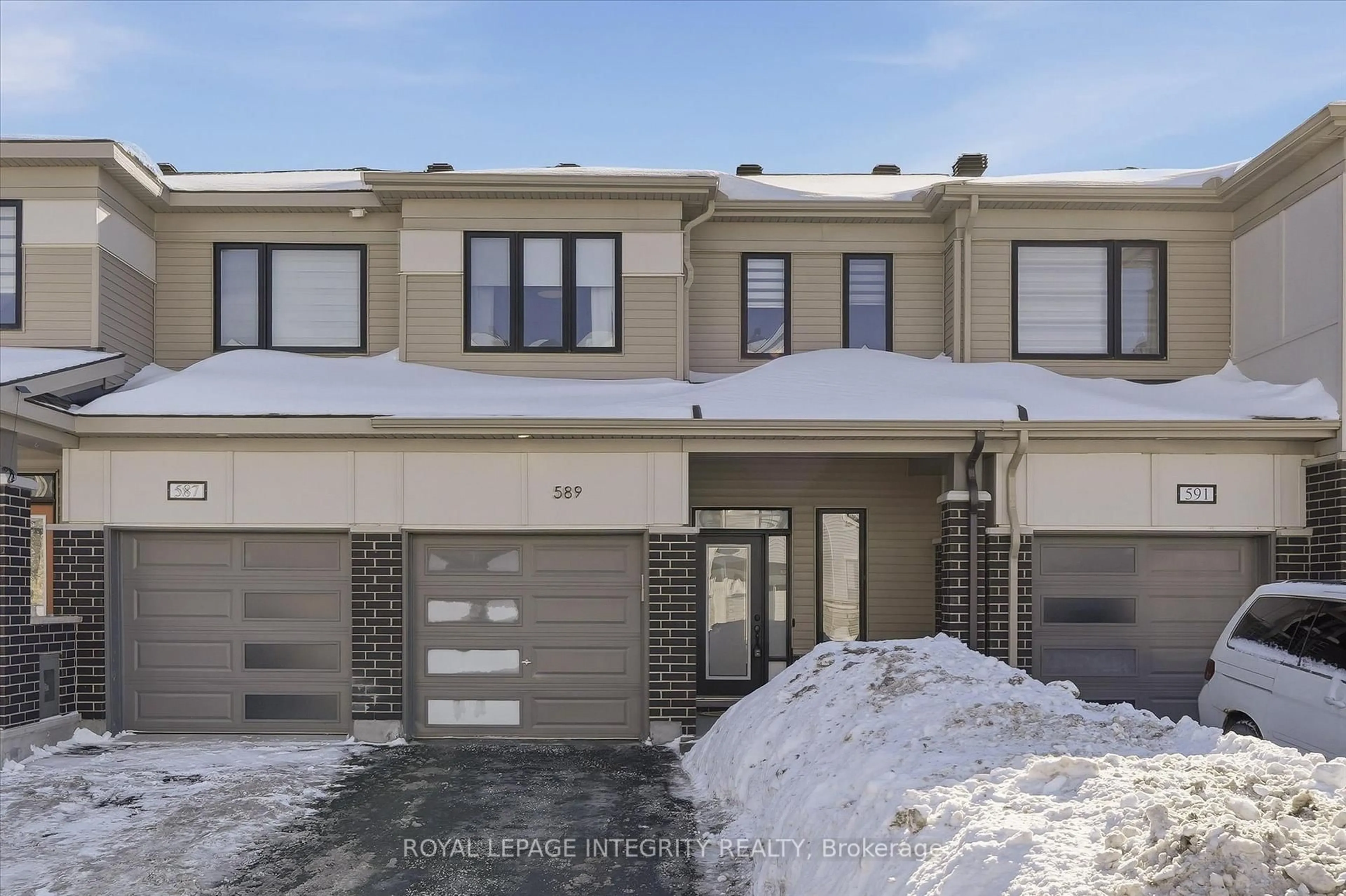 Home with brick exterior material, street for 589 Catleaf Row, Ottawa Ontario K4A 5J4