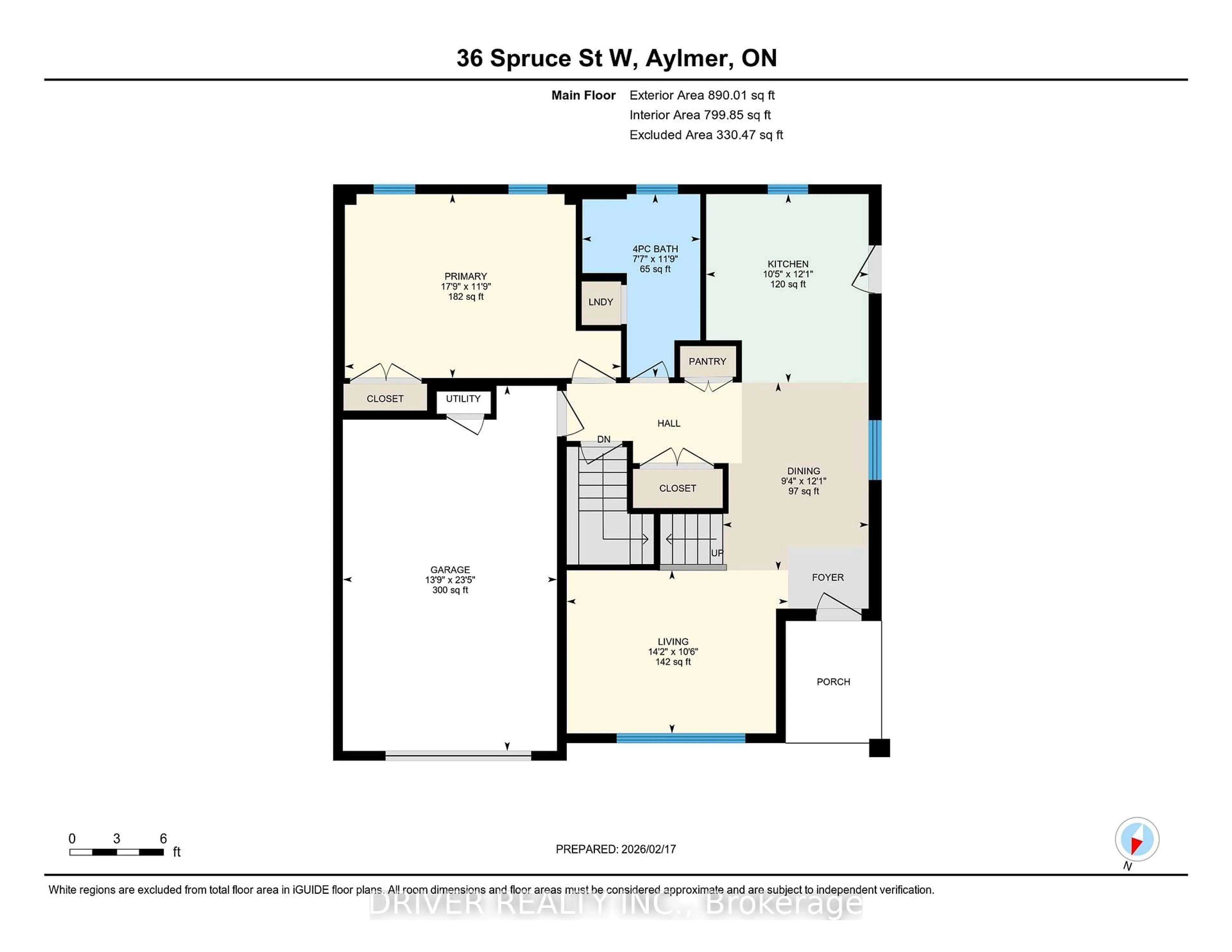 Floor plan for 36 Spruce St, Aylmer Ontario N5H 3J4
