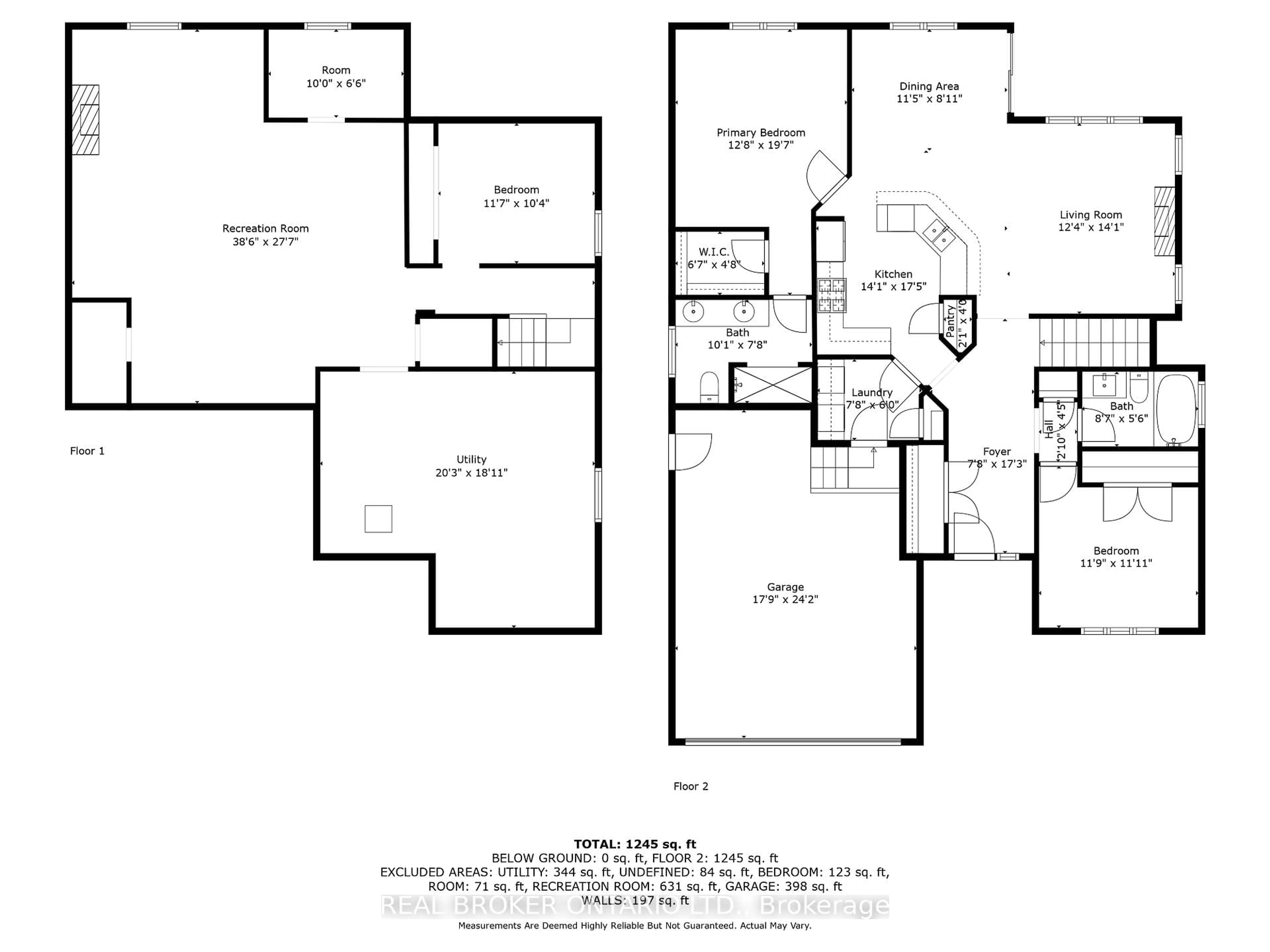 Floor plan for 304 Courtland St, Norfolk Ontario N4B 0A8