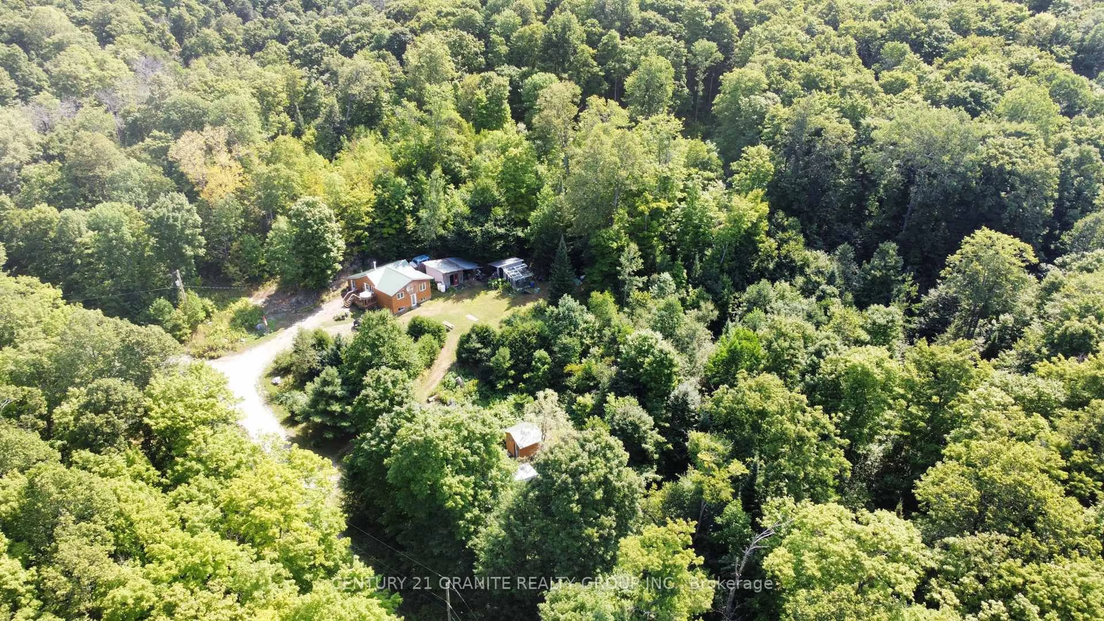 A pic from outside/outdoor area/front of a property/back of a property/a pic from drone, forest/trees view for 261A Copeland Lake Rd, Denbigh Ontario K0H 1L0