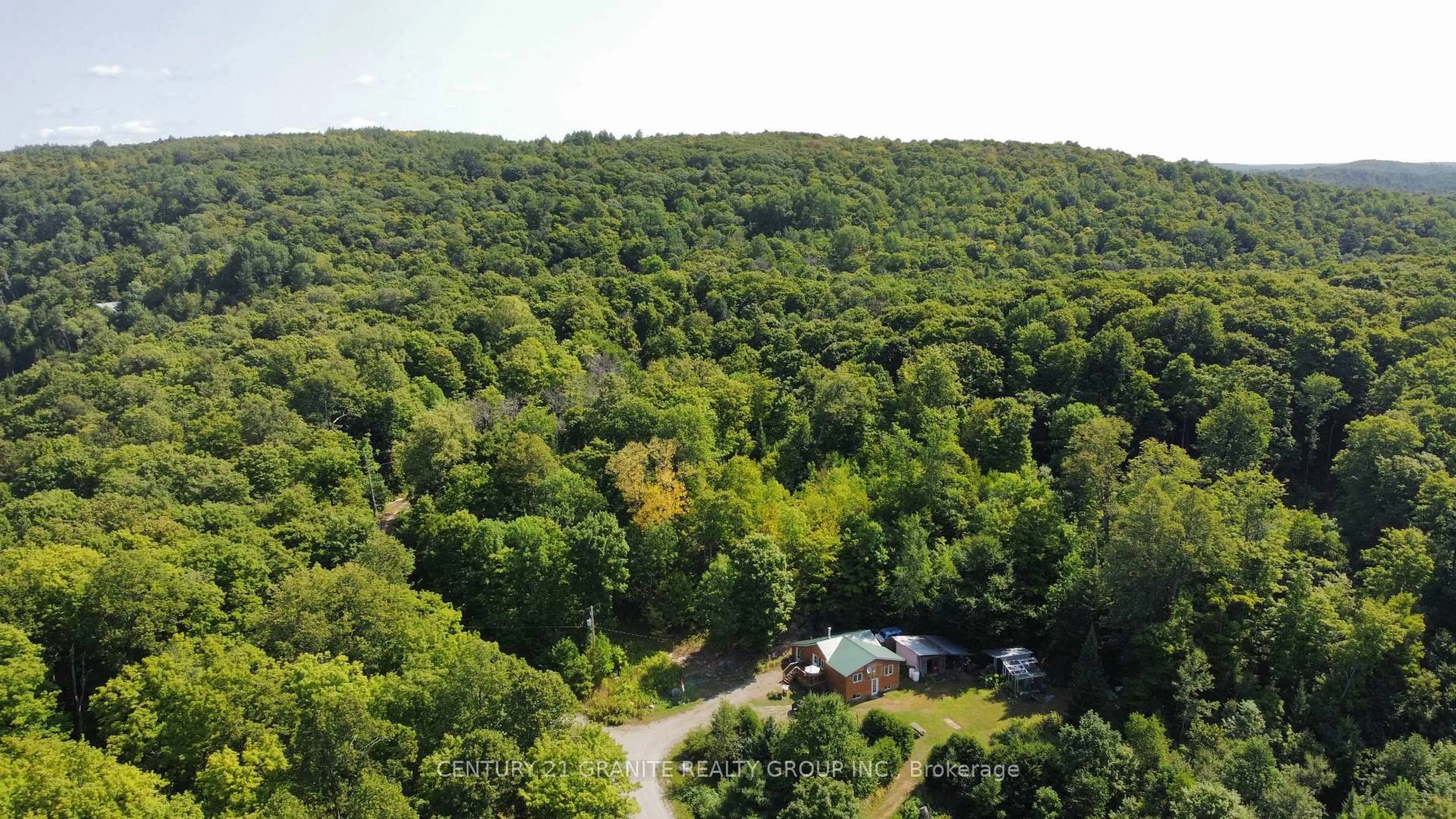 A pic from outside/outdoor area/front of a property/back of a property/a pic from drone, forest/trees view for 261A Copeland Lake Rd, Denbigh Ontario K0H 1L0