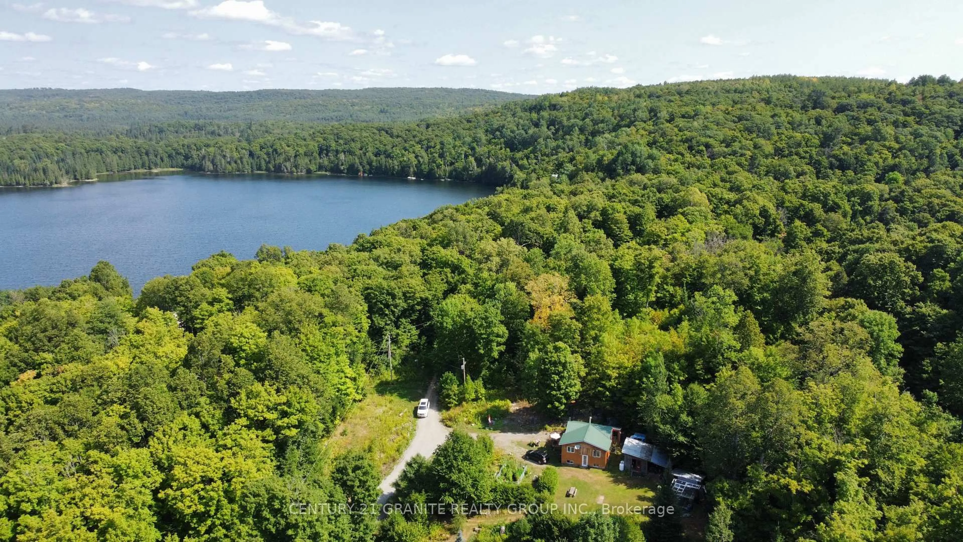 A pic from outside/outdoor area/front of a property/back of a property/a pic from drone, water/lake/river/ocean view for 261A Copeland Lake Rd, Denbigh Ontario K0H 1L0