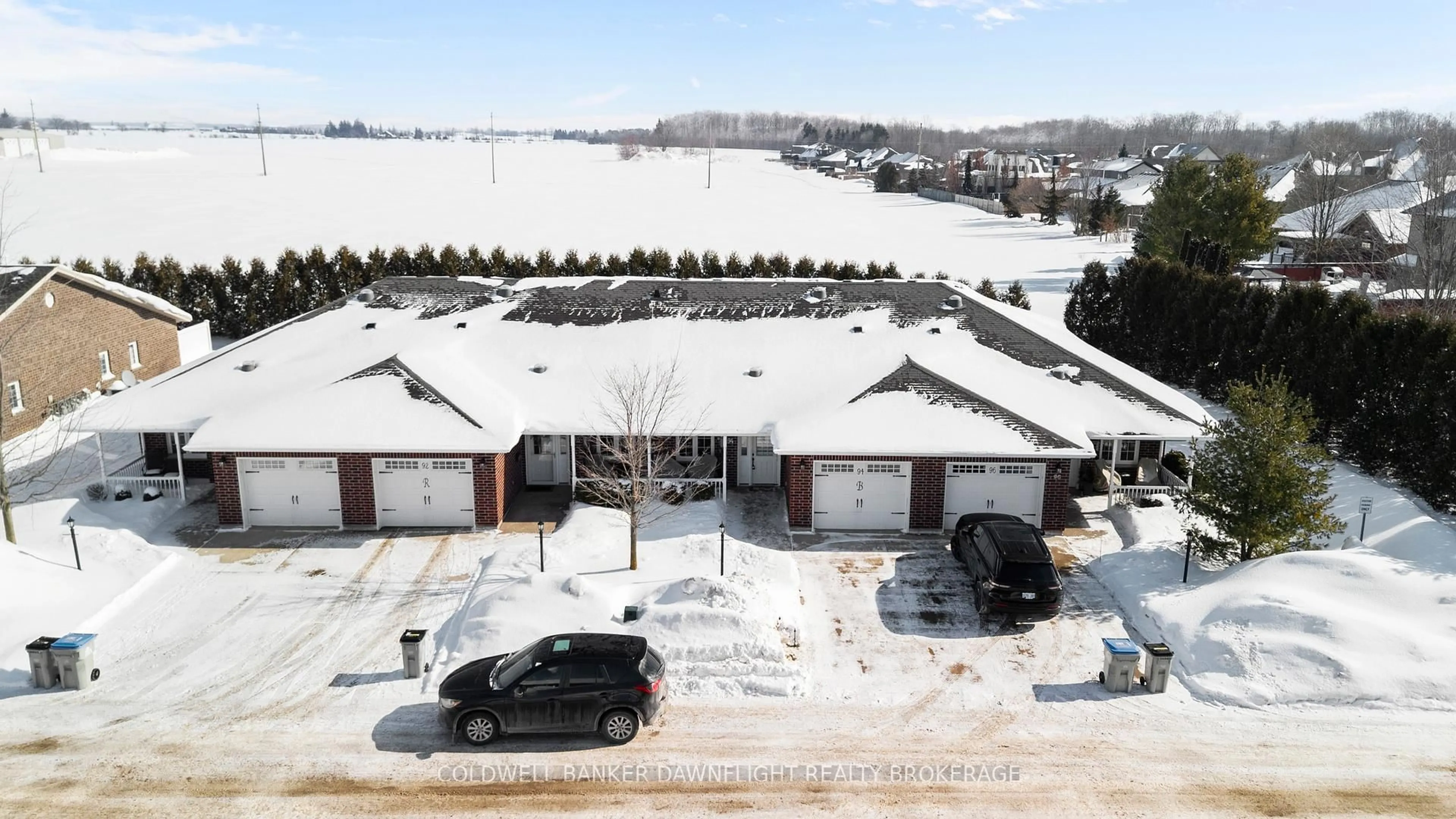 A pic from outside/outdoor area/front of a property/back of a property/a pic from drone, unknown for 94 Redford Dr, South Huron Ontario N0M 1S3