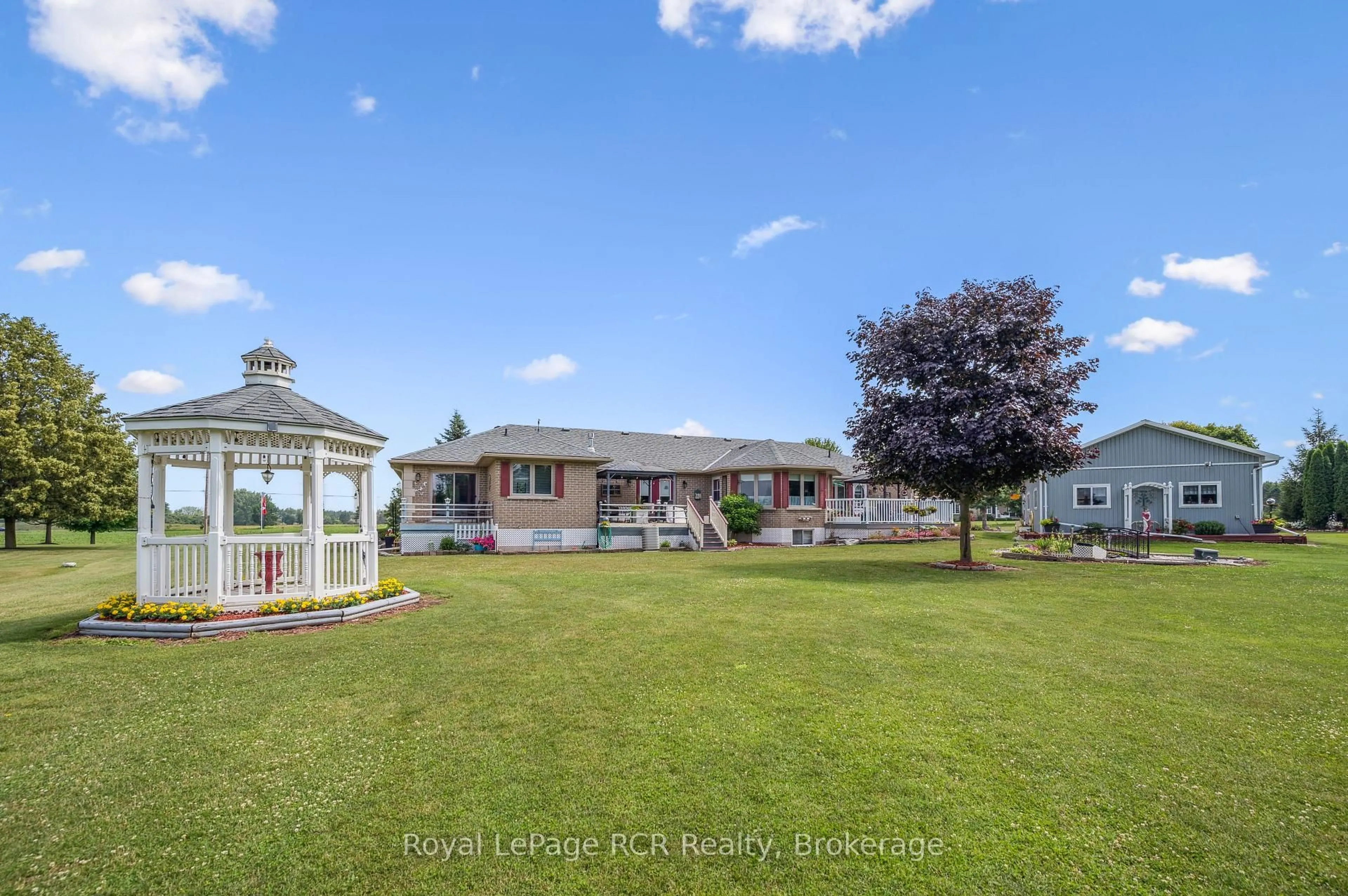 A pic from outside/outdoor area/front of a property/back of a property/a pic from drone, water/lake/river/ocean view for 2 Murray Way, Minto Ontario N0G 2L0