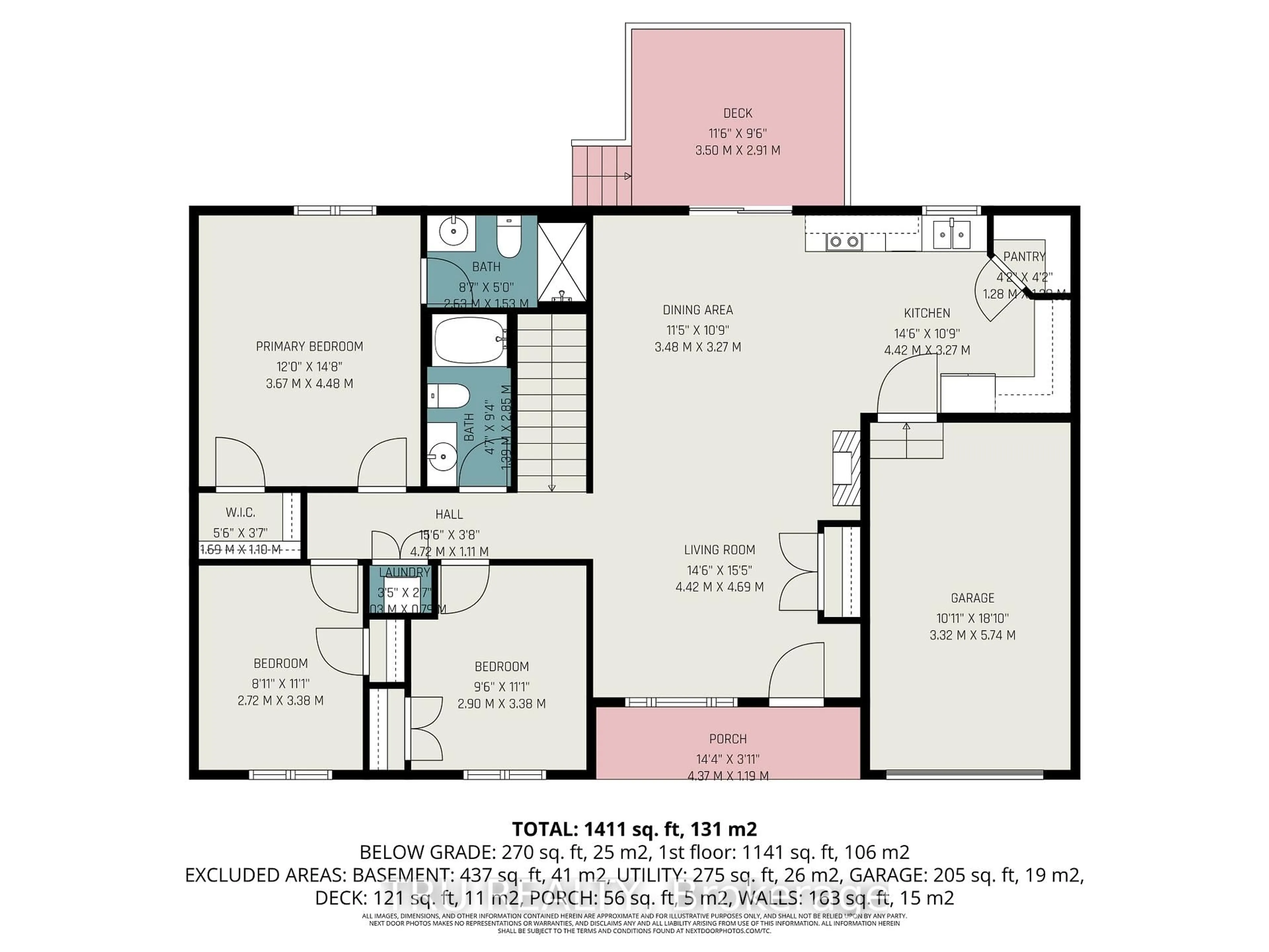 Floor plan for 24 Otteridge Ave, Renfrew Ontario K7V 0A1