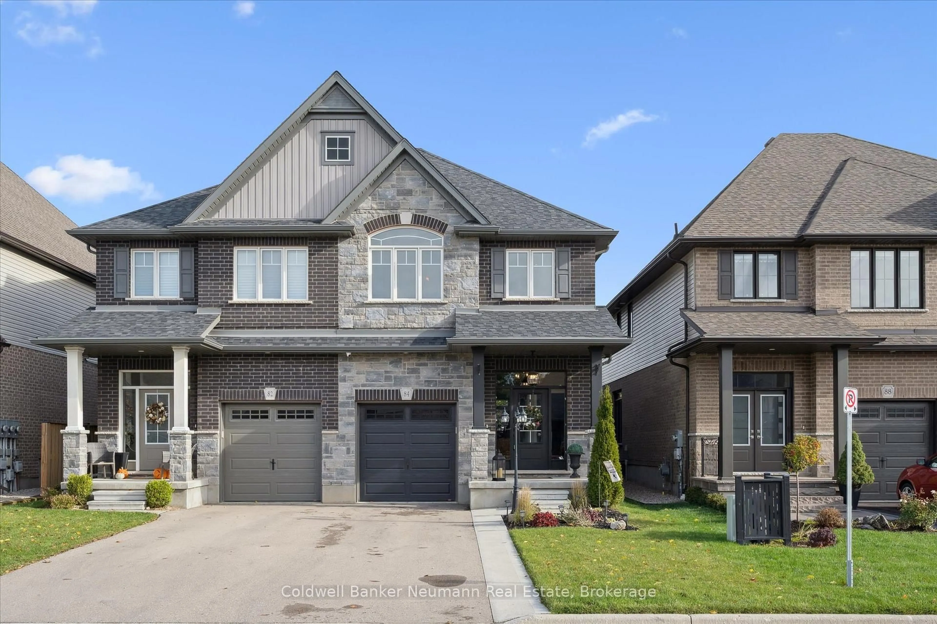 Home with brick exterior material, street for 84 Cutting Dr, Centre Wellington Ontario N0B 1S0