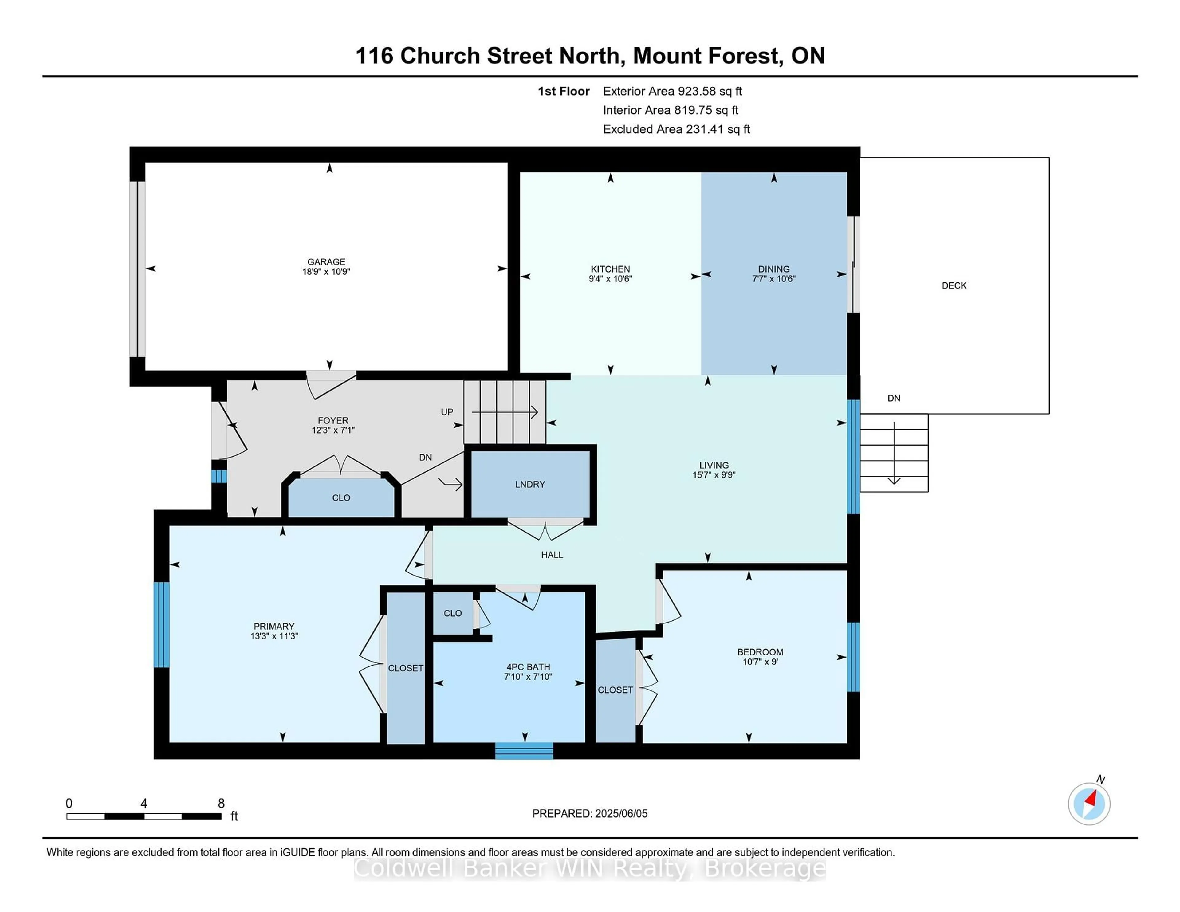 Floor plan for 116 CHURCH St, Wellington North Ontario N0G 2L2