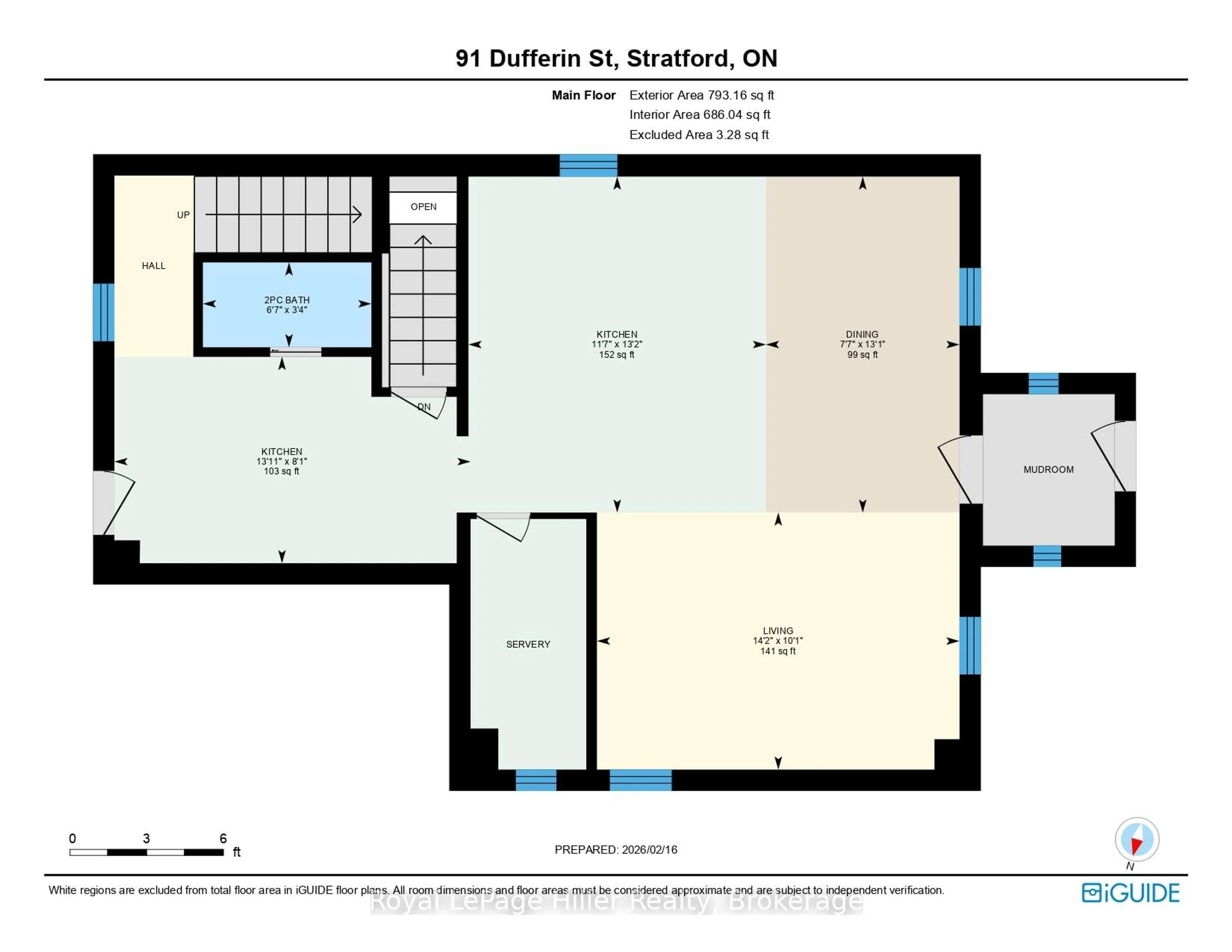 Floor plan for 91 Dufferin St, Stratford Ontario N5A 2G7