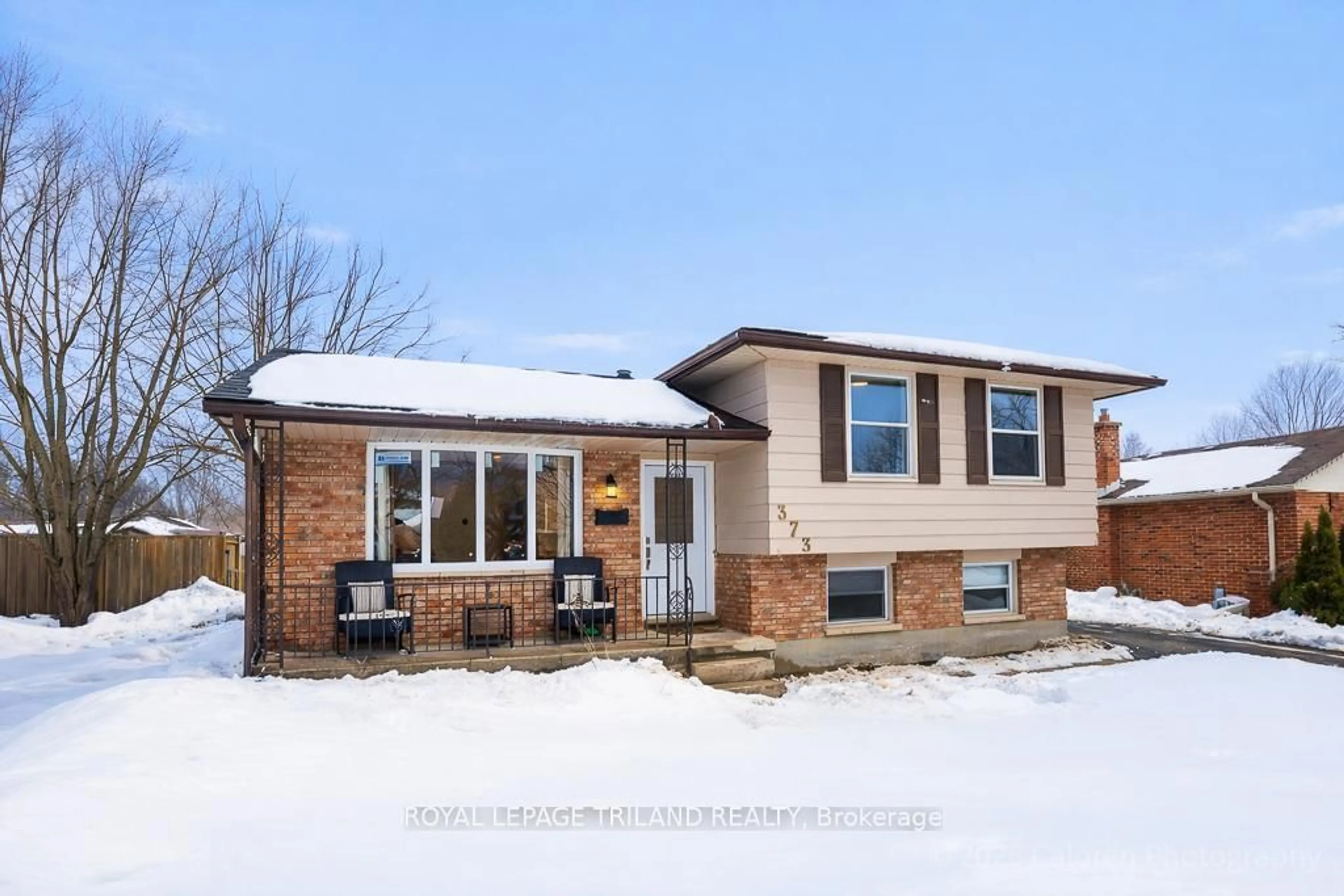 Home with brick exterior material, street for 373 Blue Forest Dr, London North Ontario N6G 3K1