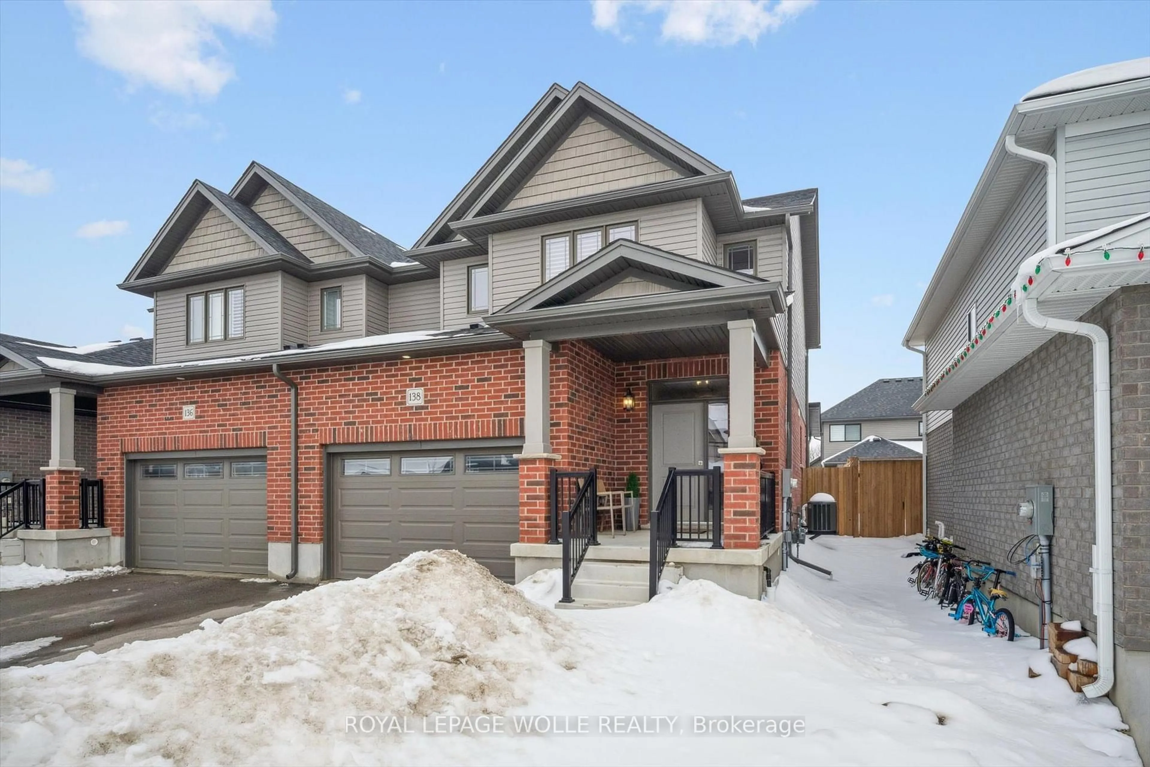 Home with brick exterior material, street for 138 Woodberry Cres, Woolwich Ontario N3B 0E5