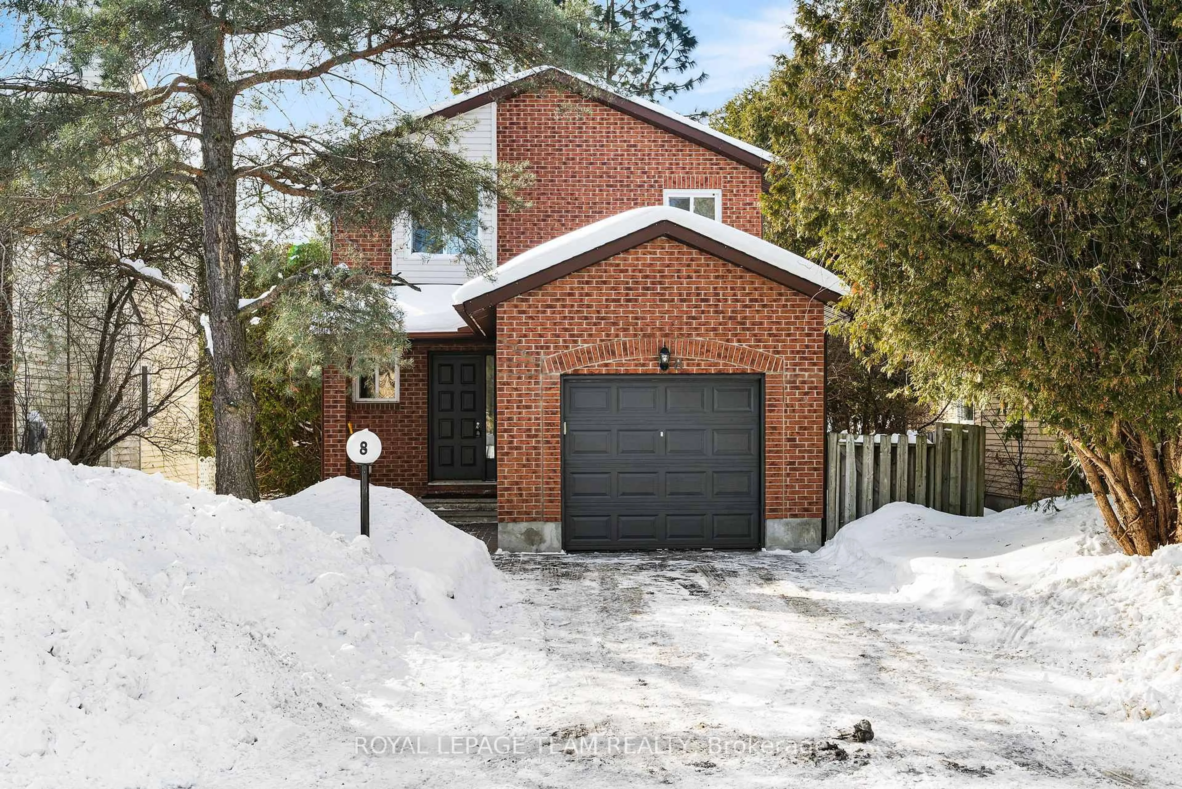 Home with brick exterior material, street for 8 Homestead St, Nepean Ontario K2E 7N8