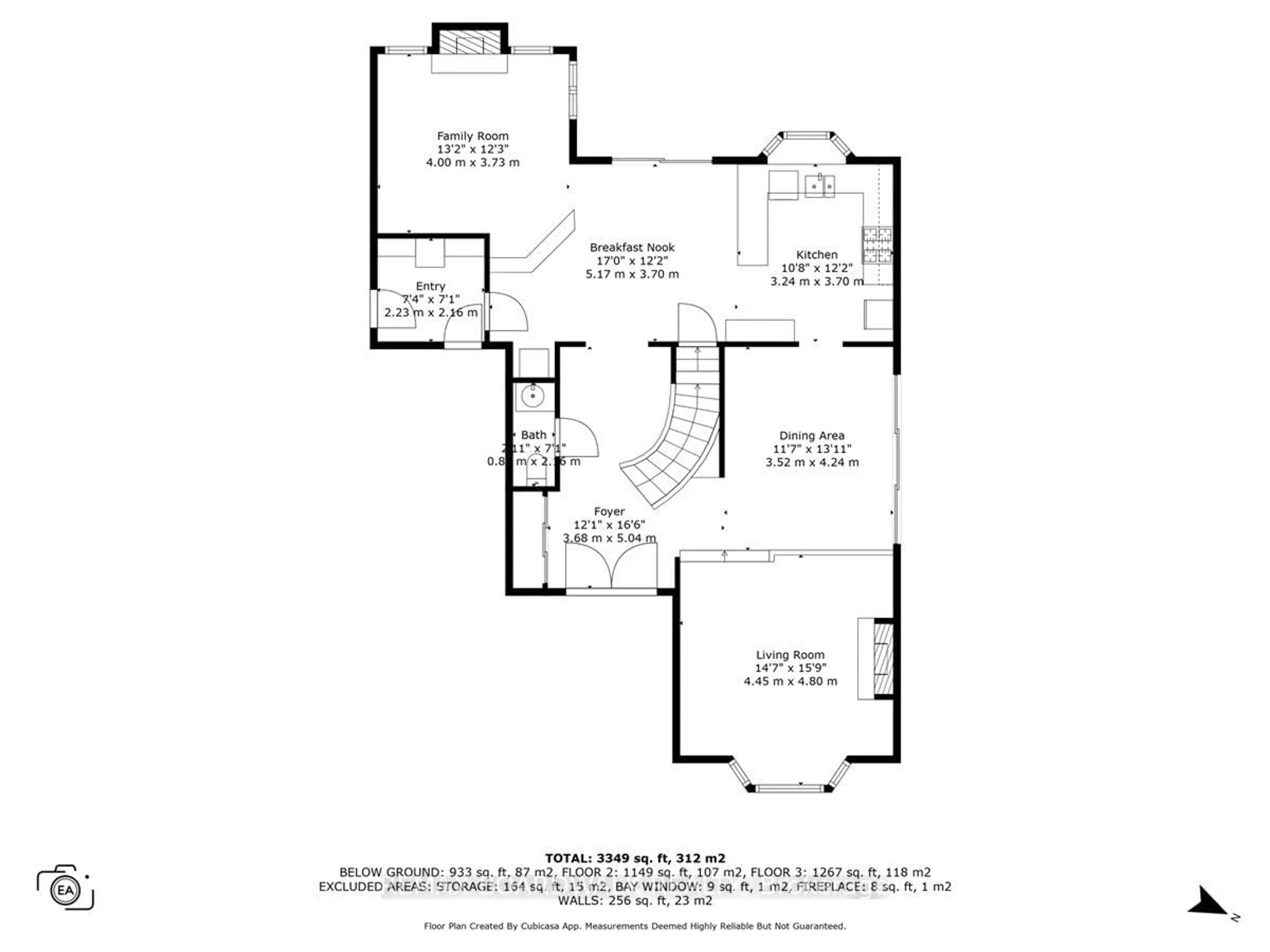 Floor plan for 800 Fairwinds Terr, Orleans Ontario K1C 2X6