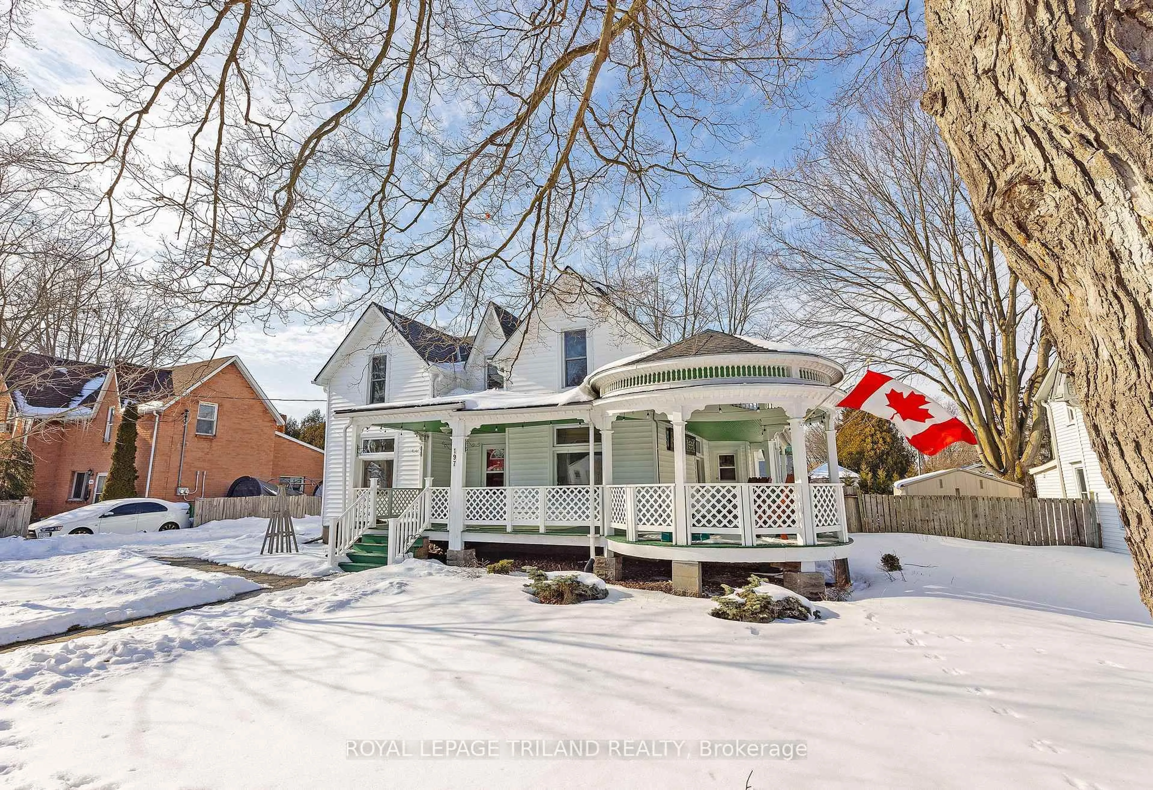 A pic from outside/outdoor area/front of a property/back of a property/a pic from drone, street for 197 Main St, West Elgin Ontario N0L 2P0