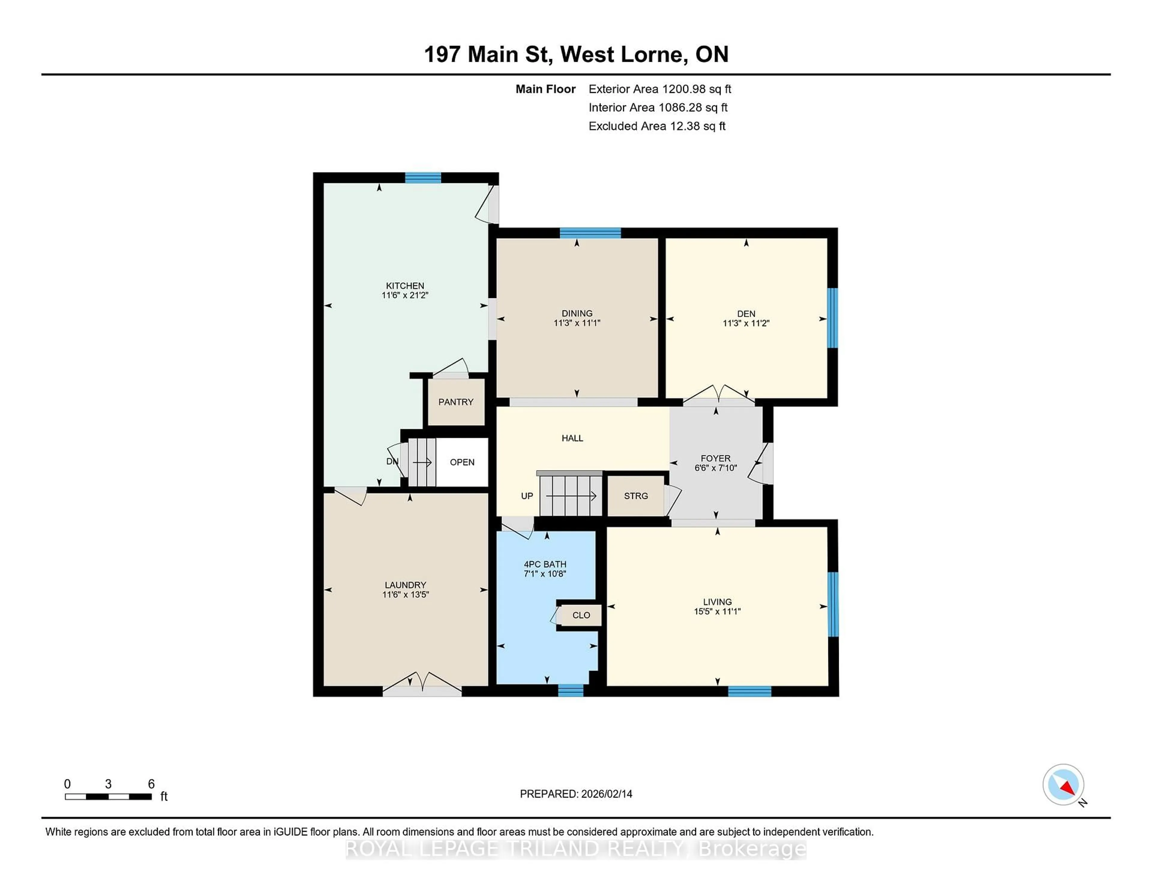 Floor plan for 197 Main St, West Elgin Ontario N0L 2P0
