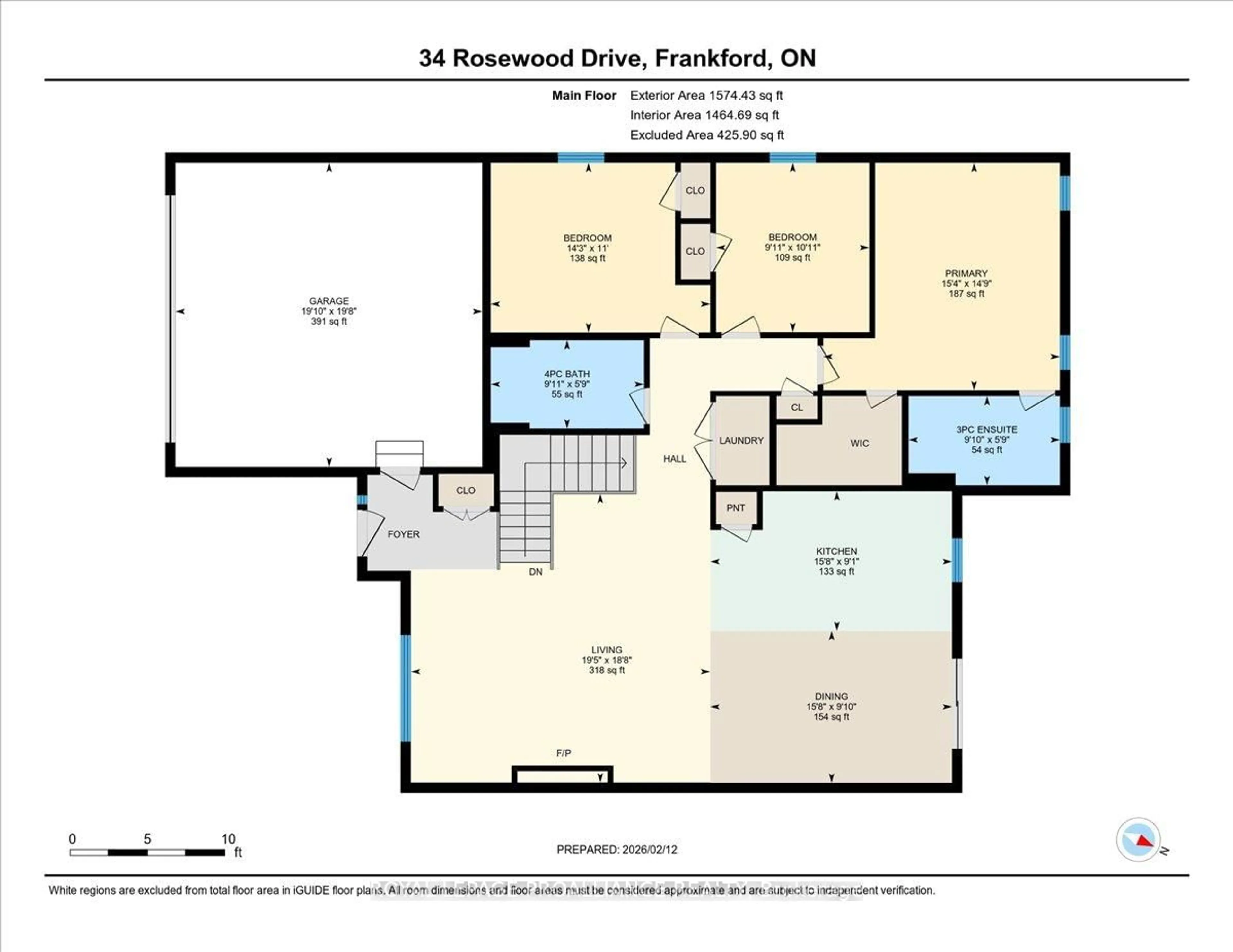 Floor plan for 34 Rosewood Dr, Hastings Ontario K0K 2C0
