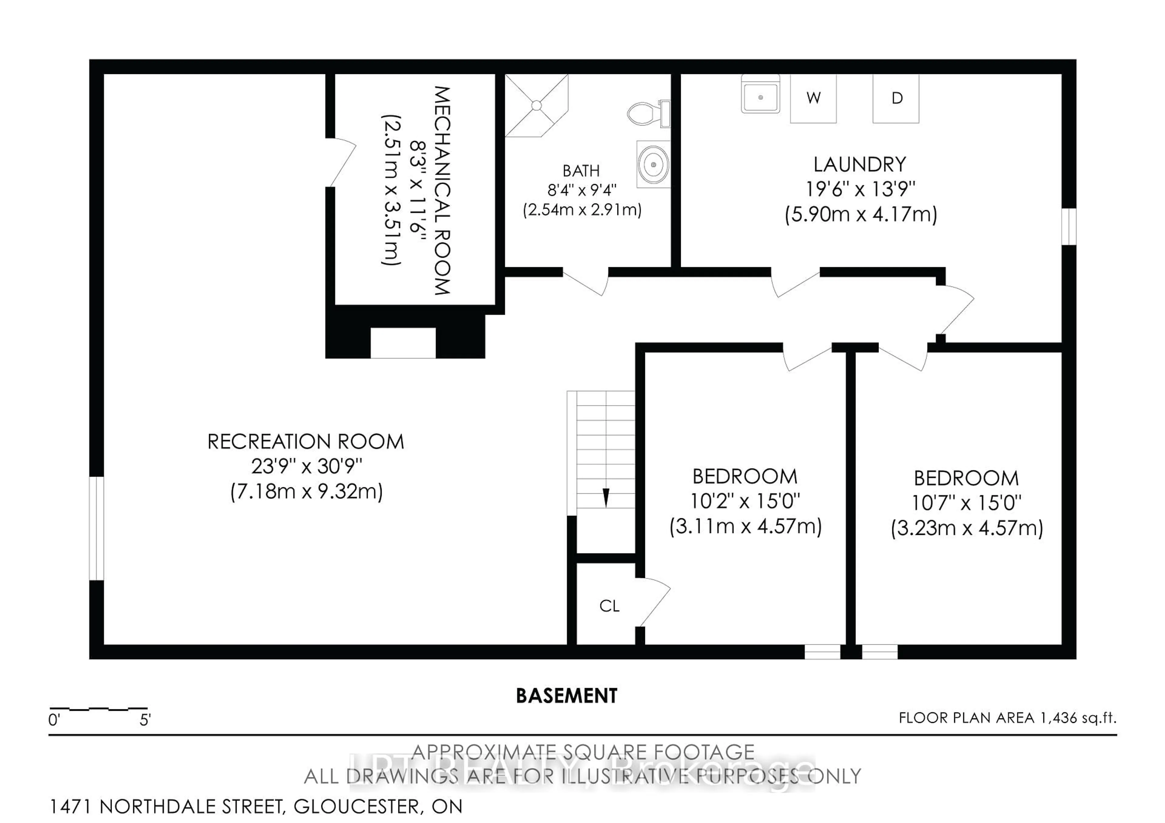 Floor plan for 1471 Northdale St, Ottawa Ontario K1B 4G7