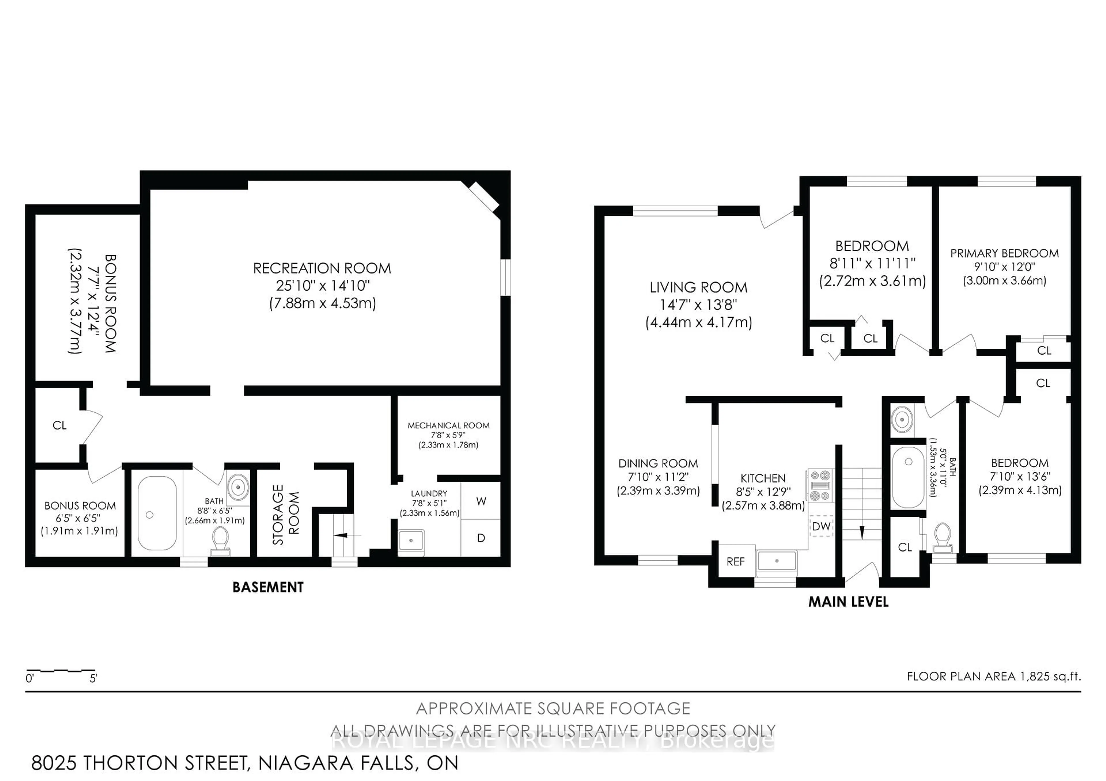 Floor plan for 8025 Thorton St, Niagara Falls Ontario L2H 2C2