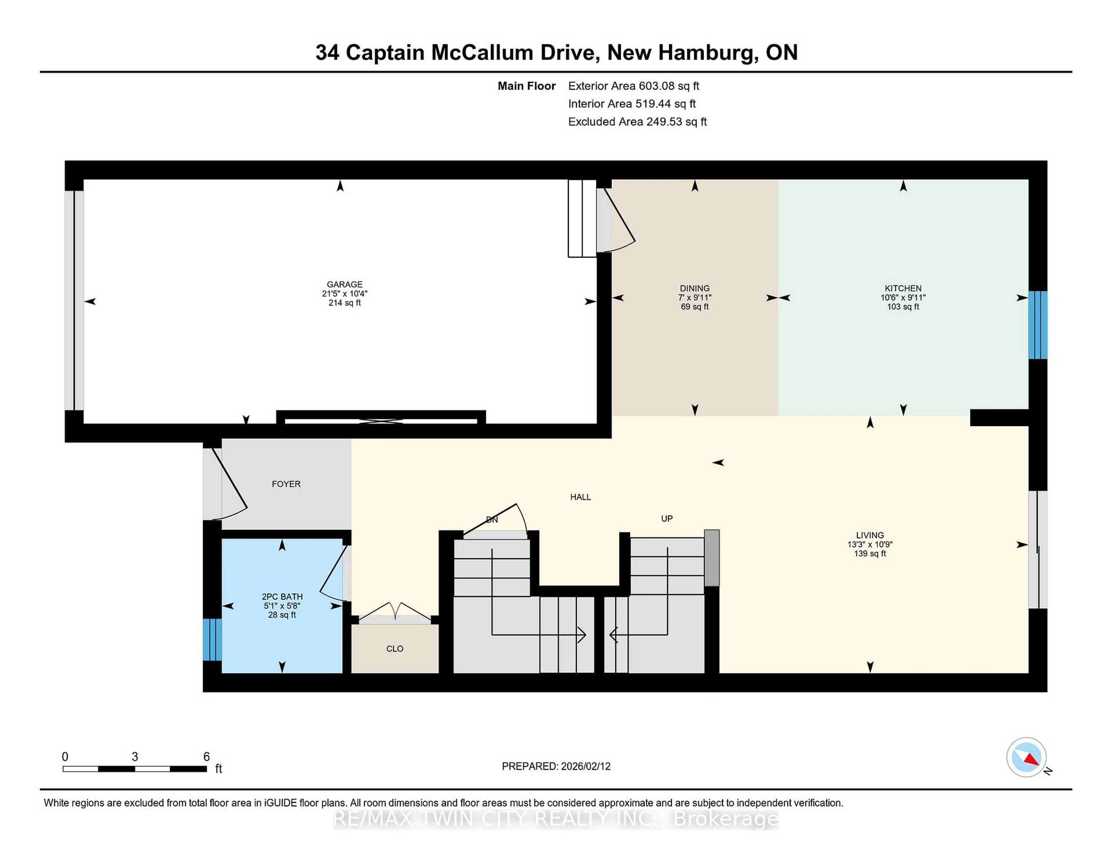 Floor plan for 34 Captain Mccallum Dr, Wilmot Ontario N3A 0B7