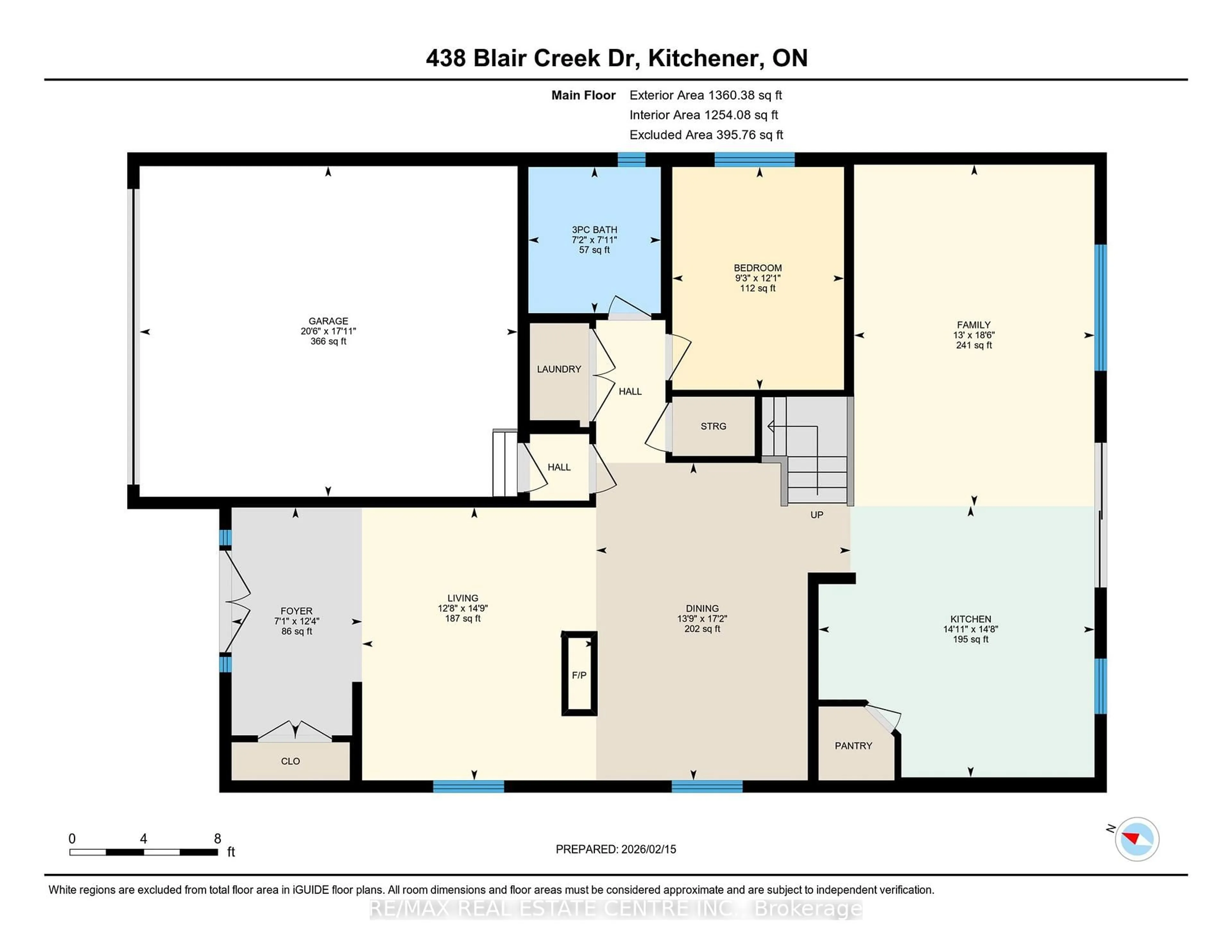 Floor plan for 438 Blair Creek Dr, Kitchener Ontario N2P 0H6
