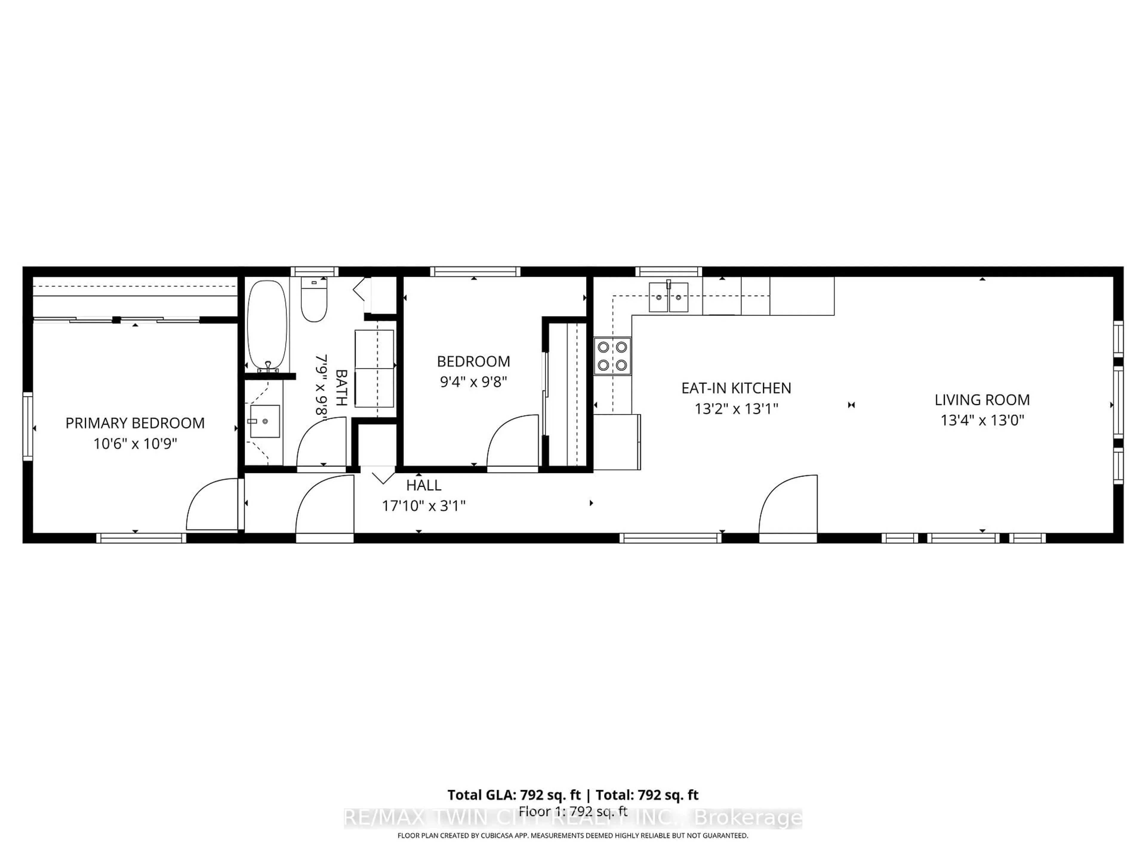 Floor plan for 673 BRANT WATERLOO Rd #518, North Dumfries Ontario N0B 1E0