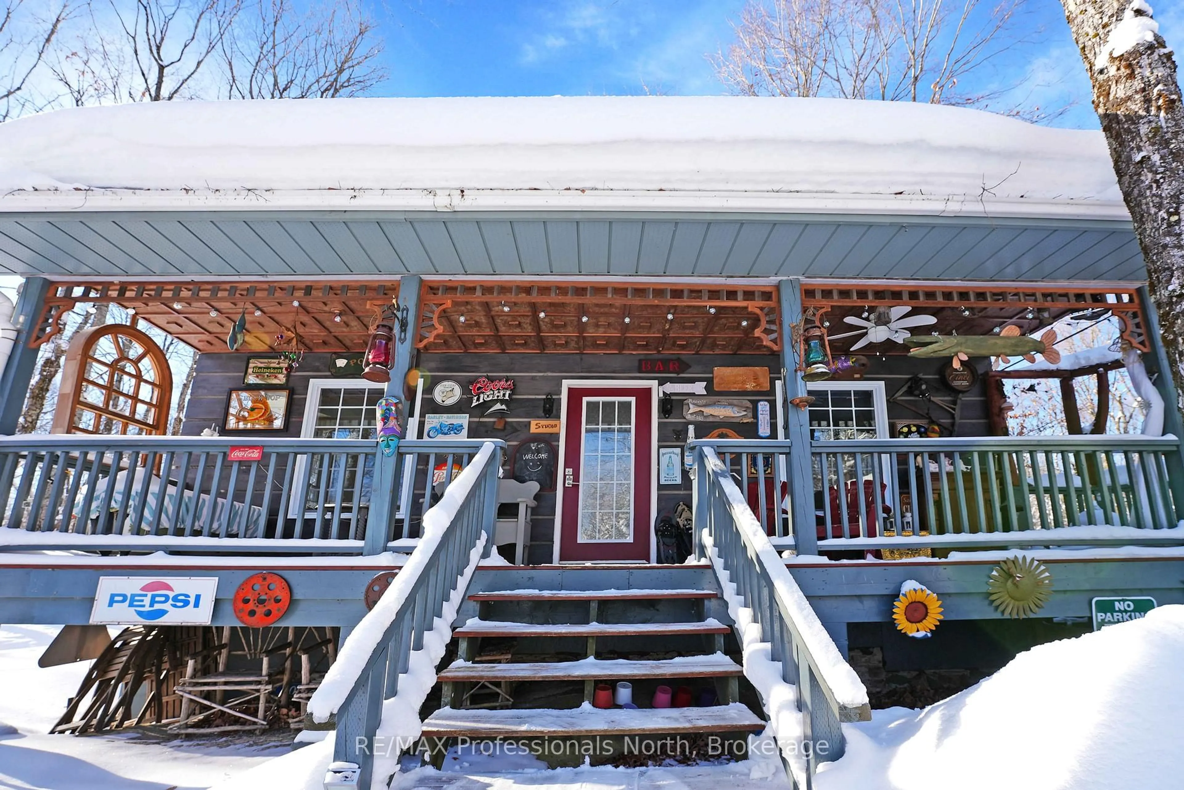 Patio, street for 17502 118 Highway, Highlands East Ontario K0L 2V0