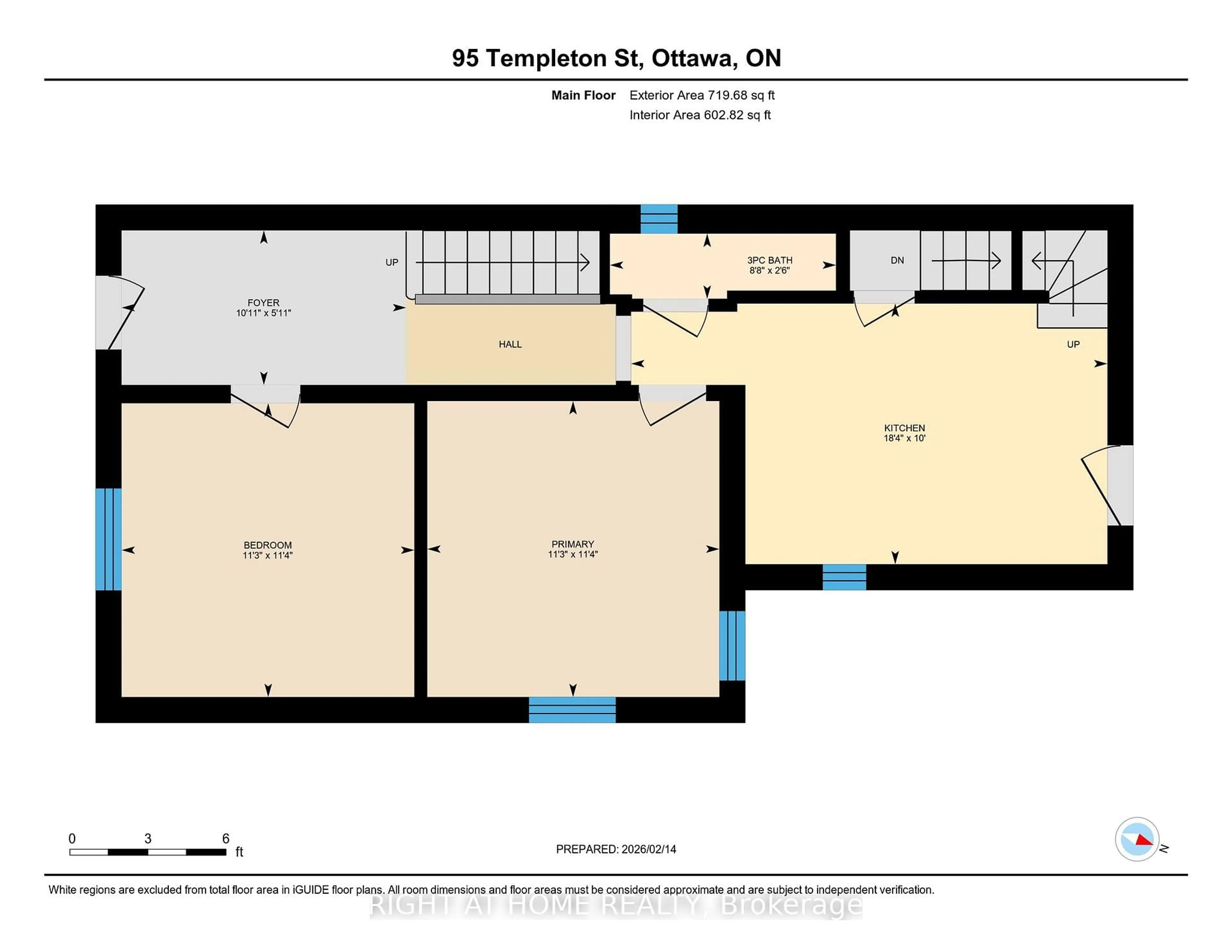 Floor plan for 95 Templeton St, Ottawa Ontario K1N 6X4